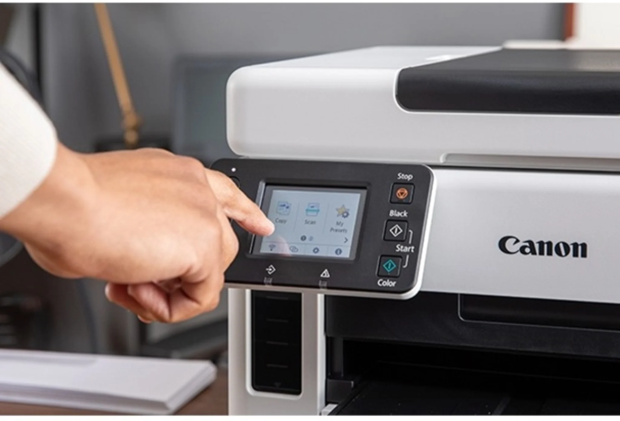 Imagen 1 de Impresora Multifunción Canon MAXIFY GX7010 Tanque Tinta Color USB WiFi LAN ADF