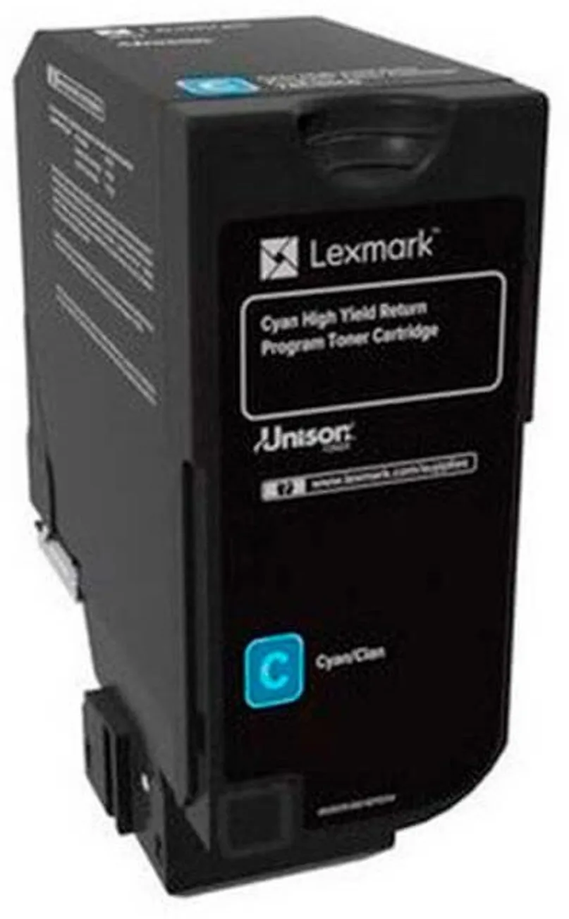Imagen 1 de Toner Lexmark 74C4HC0 CYAN para CS72x/CX72x, 12.000 Páginas