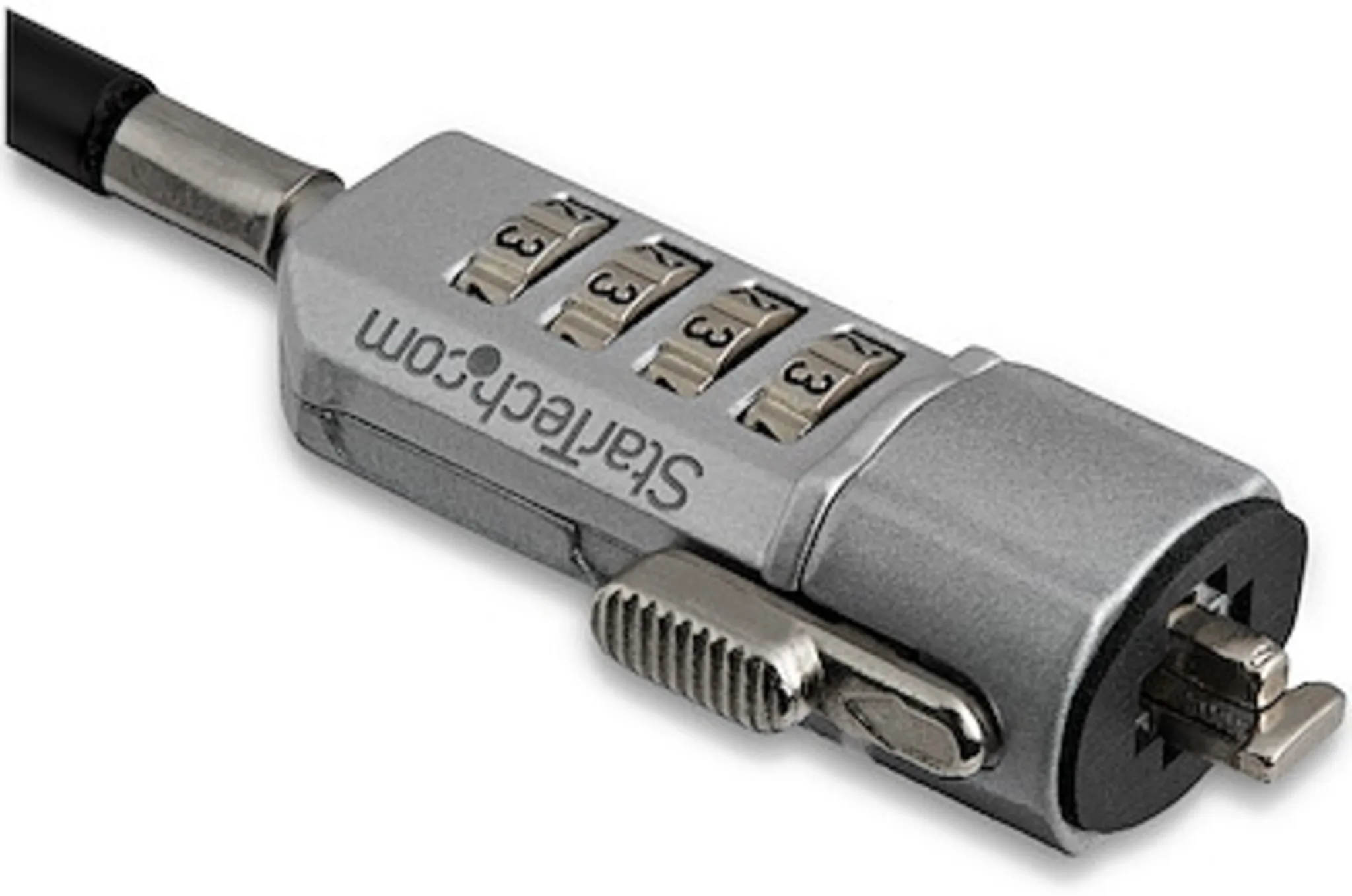Imagen 2 de Cable de Seguridad StarTech Candado combinacion 4 Digitos 1.8 mt PC/Laptop Negro