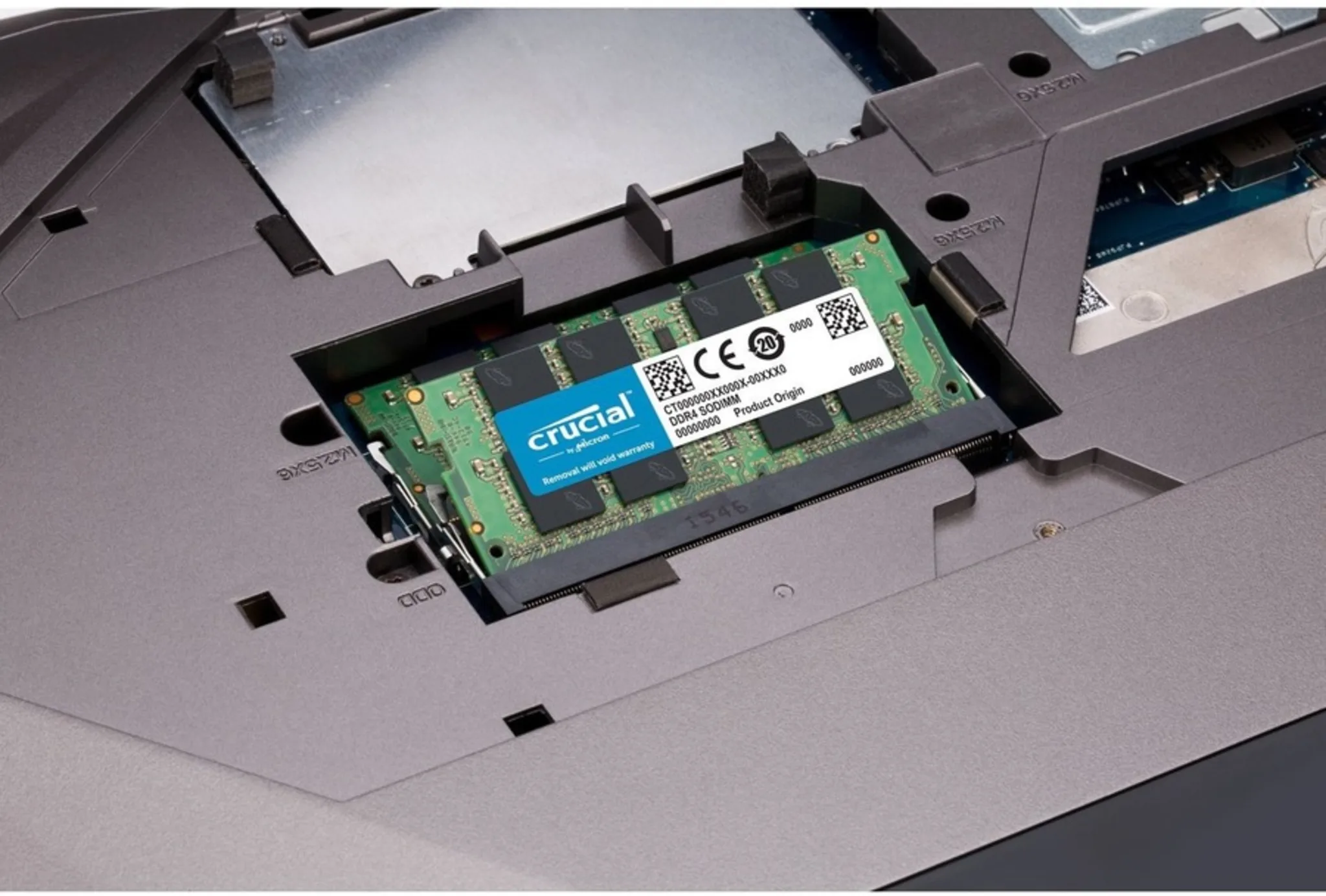 Imagen 2 de Memoria RAM 16GB DDR4 3200MHz SO-DIMM CL22 Non-ECC 1.2V 260p Comp/Mac - Crucial