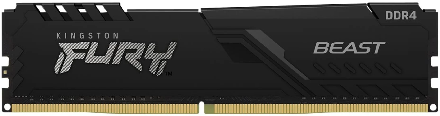 Imagen 1 de Memoria RAM 4GB DDR4 3200MHz DIMM CL16 Non-ECC 1.35V 288p - KingstonFuryBeast Bl