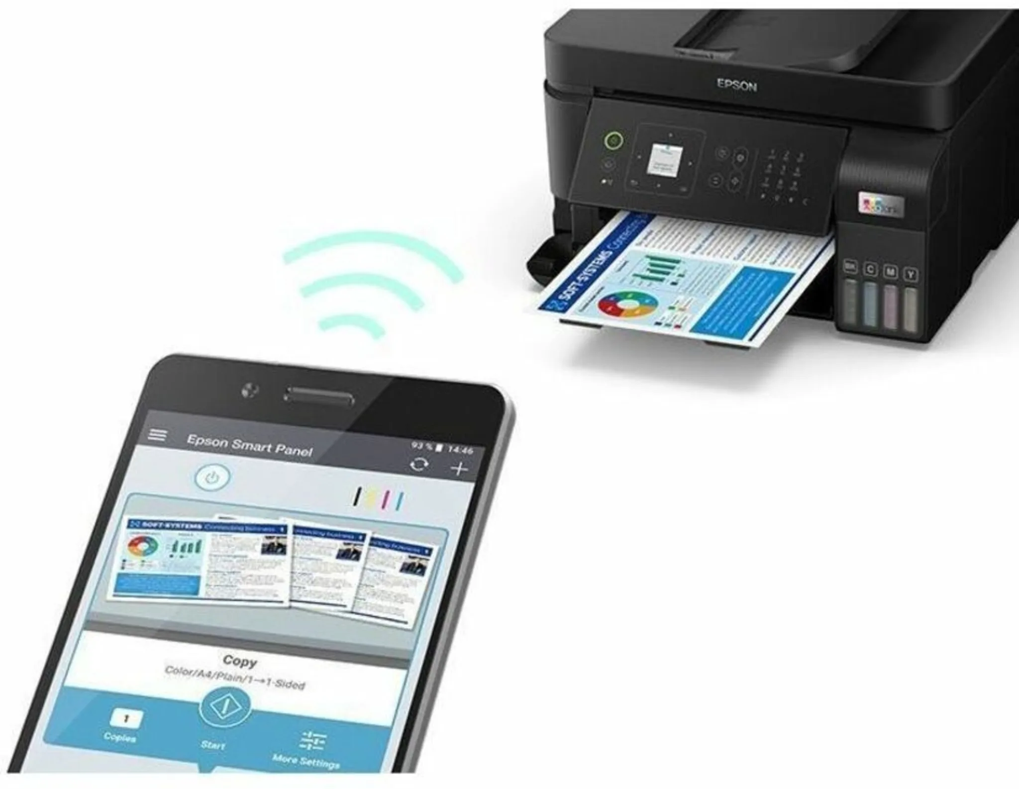 Imagen 4 de Impresora Multifunción Epson EcoTank L5590 Inyec Tinta Color ADF A4 WiFi LAN USB