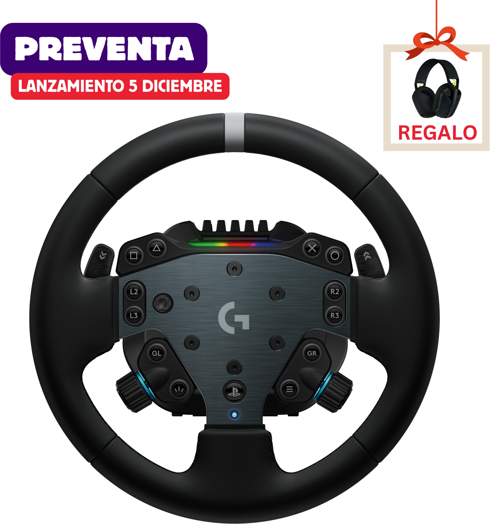 Imagen 9 de [PREVENTA] Volante de carreras RS50 System para PC, PS4 y PS5 + Regalo G435