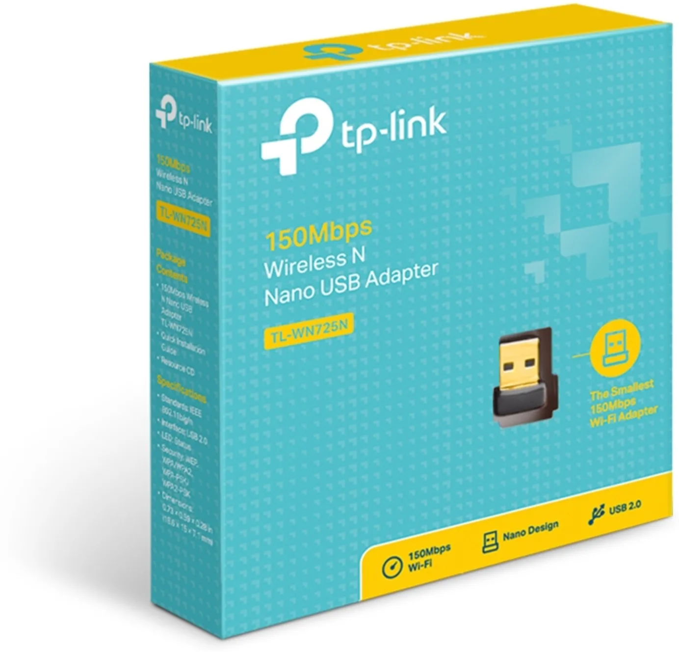 Imagen 3 de Adaptador Inalámbrico TP-Link USB nano v2.0 Velocidad Inalámbrica hasta 150Mbps