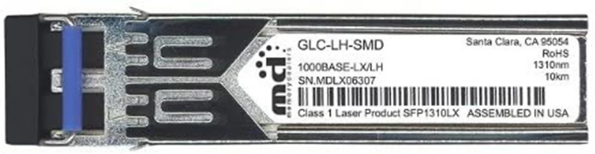 Imagen 0 de Transceiver Cisco 1000BASE-LX/LH SFP, MMF/SMF, 10000m 1310nm 1000Mbit/s