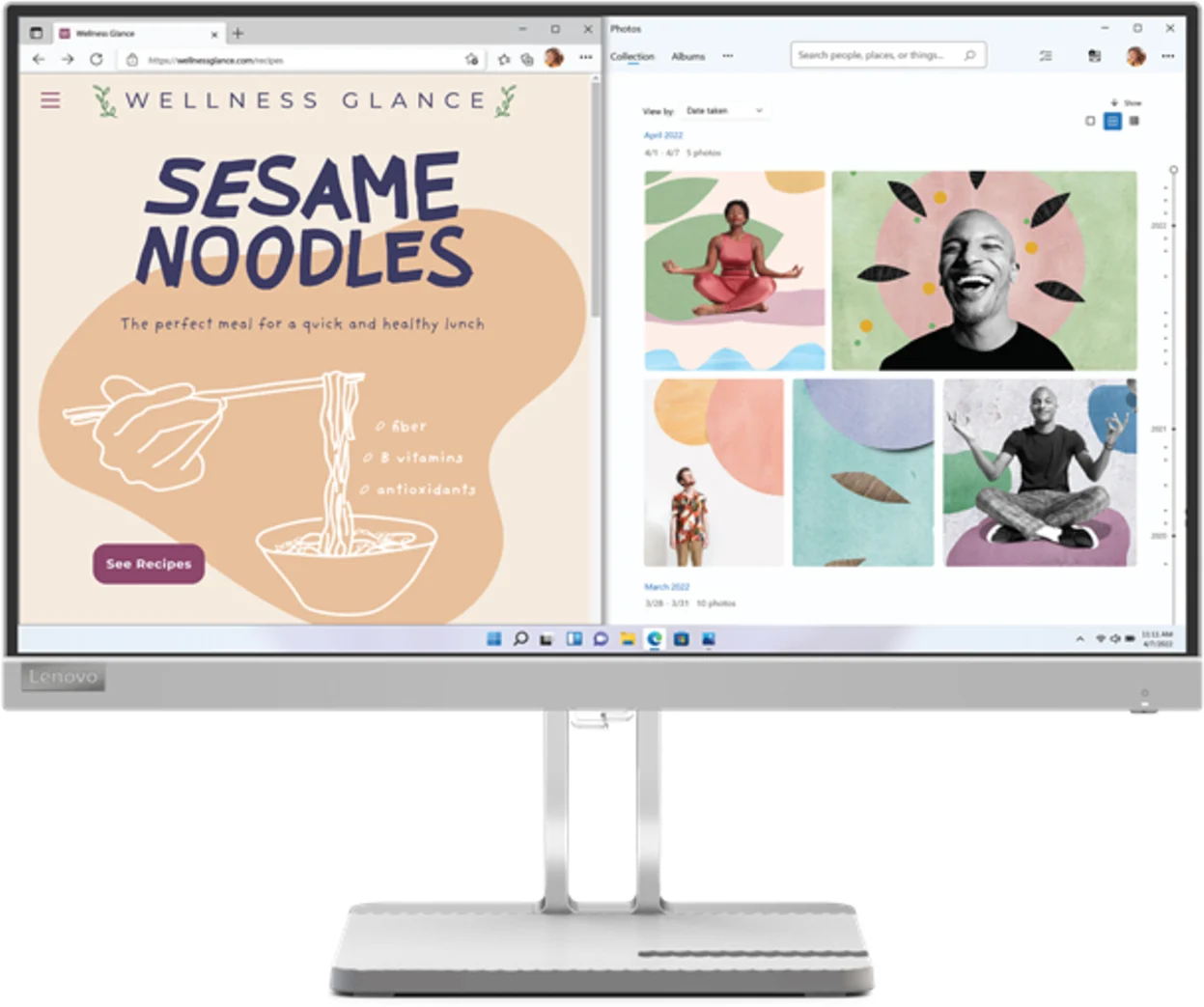 Imagen 0 de Monitor Lenovo L22E-40 21.45" FHD 1920*1080 VA HDMI VGA 4ms 75Hz AMD FreeSync