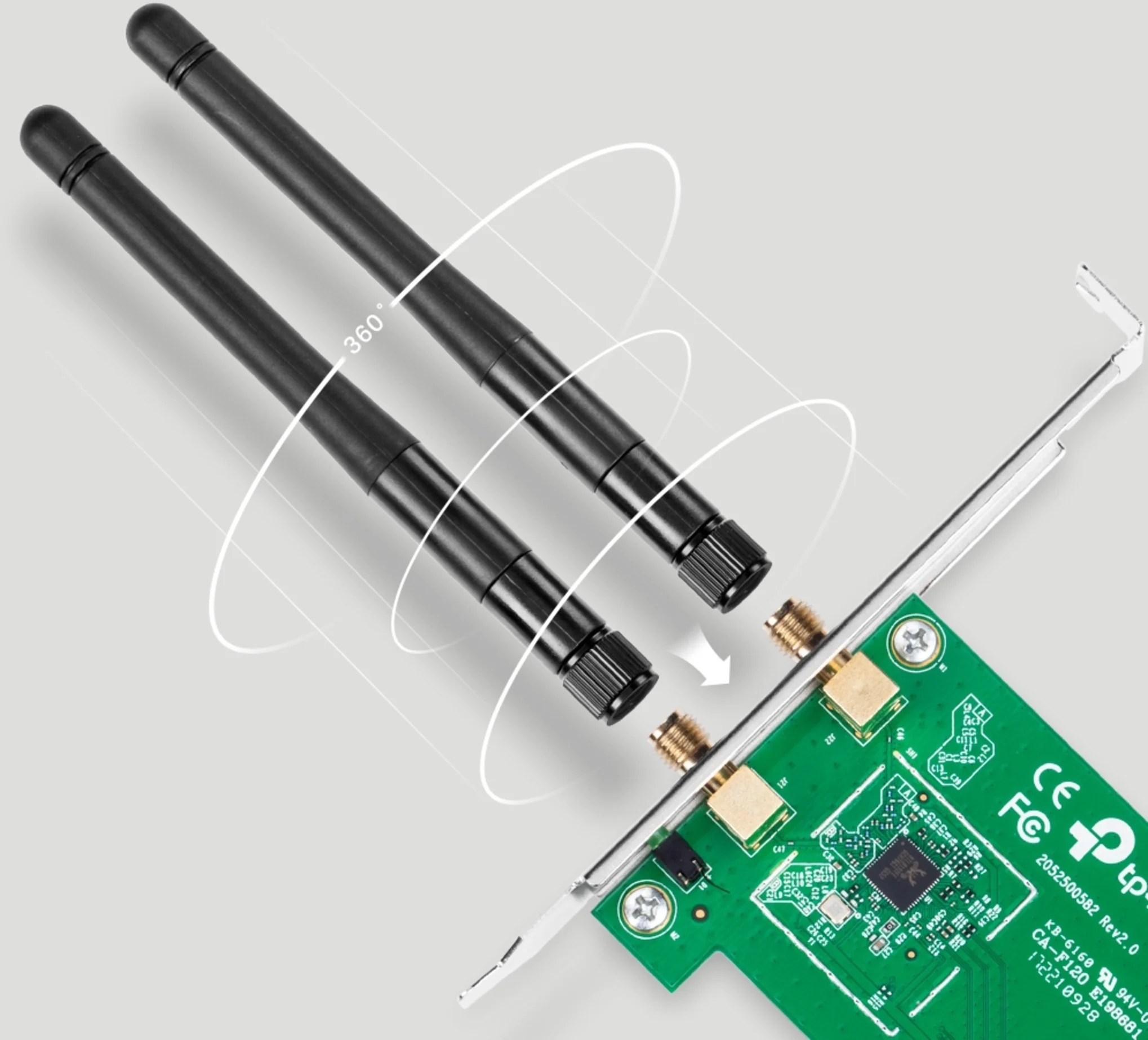 Imagen 3 de Tarjeta de Red Inalámbrica TP-Link TL-WN881ND PCI Express x1, N a 300 Mbps
