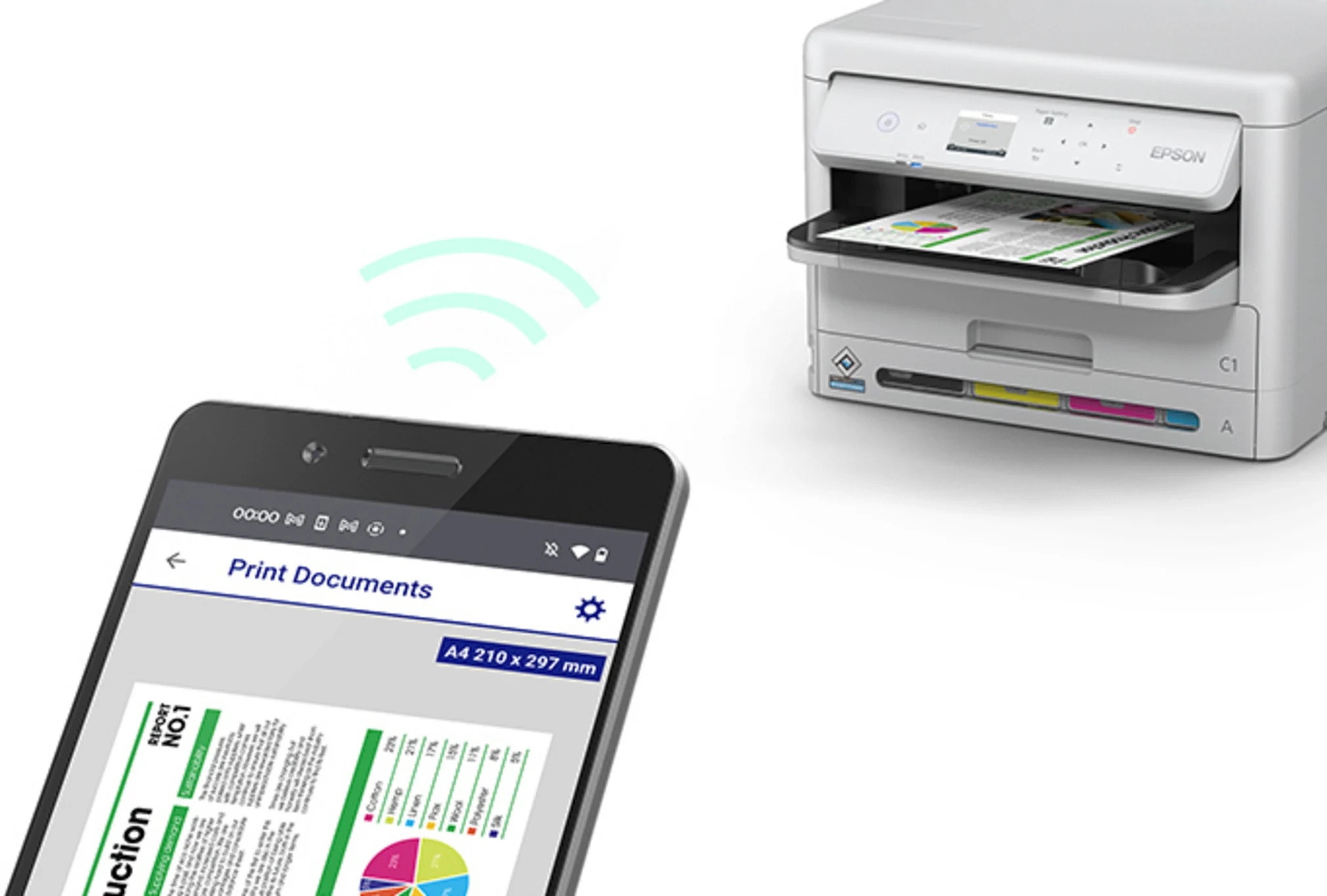 Imagen 6 de Impresora Epson WorkForce Pro C5390 Inyecc. Tinta Color WiFi LAN USB