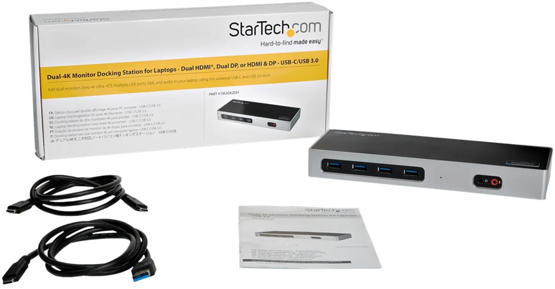 Imagen 6 de Docking Station USB-C para Portátiles de 2 Ptos DP o HDMI Thunderbolt 3 Mac Win