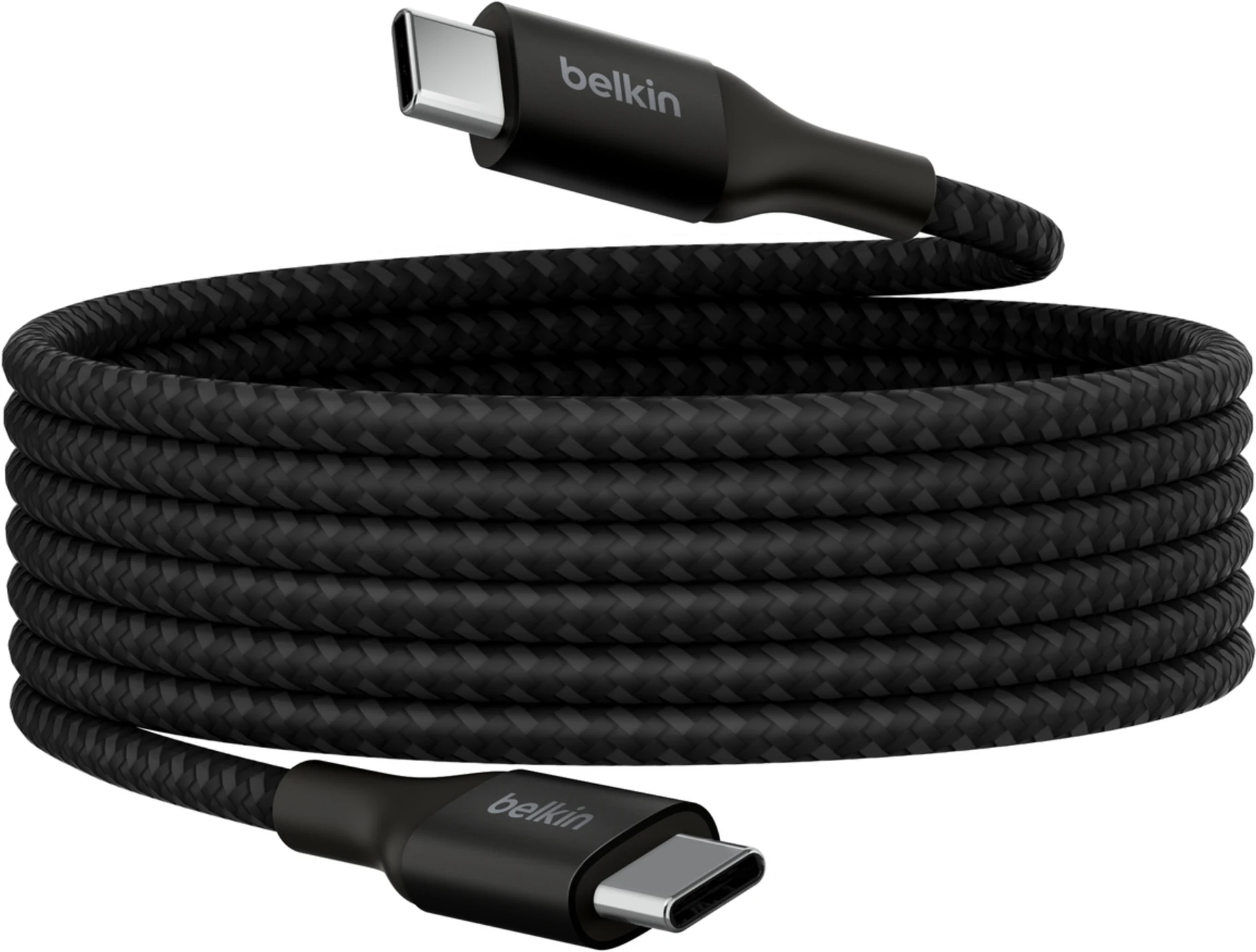 Imagen 4 de Cable USB-C Tipo-C M/M 240W Trenzado 2mts Color negro - Belkin