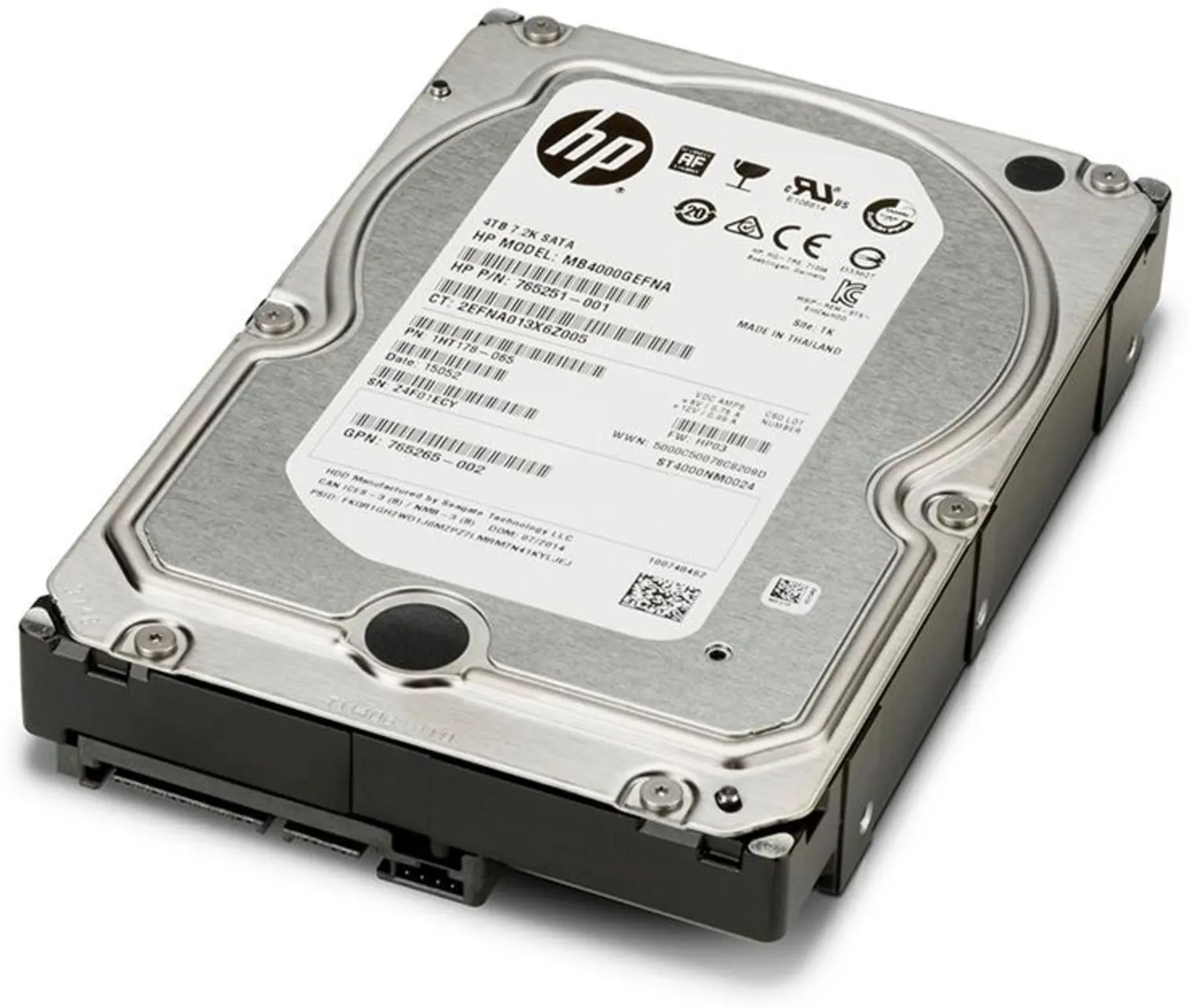 Imagen 0 de Disco Duro HPE 1TB 3.5" 7.2K RPM SATA 6GB/s MDL Hot-Swap Serv/Proliant Gen 8