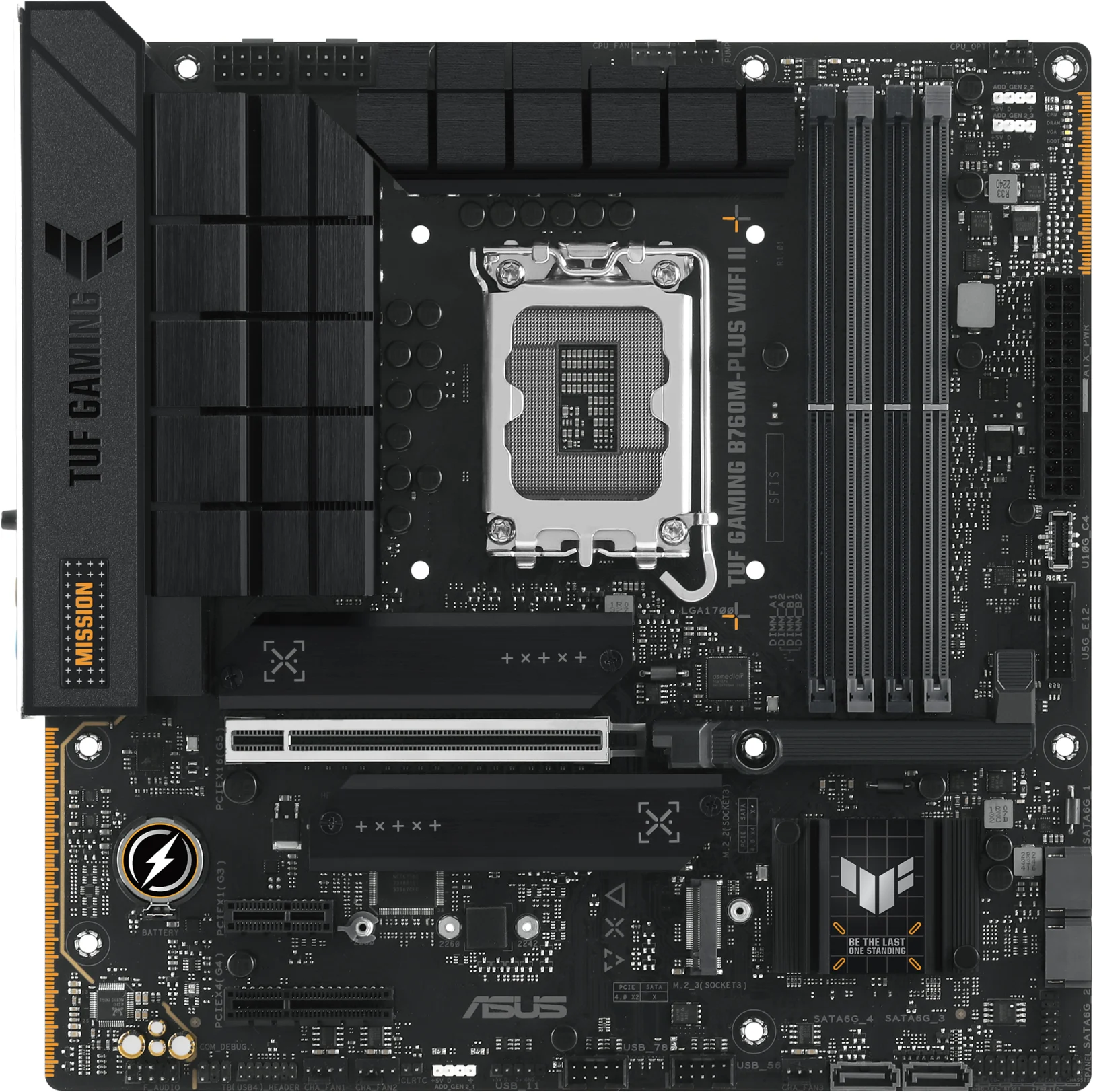 Imagen 0 de Tarjeta Madre Asus TUF GAMING B760M-PLUS WIFI II LGA1700  4*DDR5 3*M.2 USBC mATX
