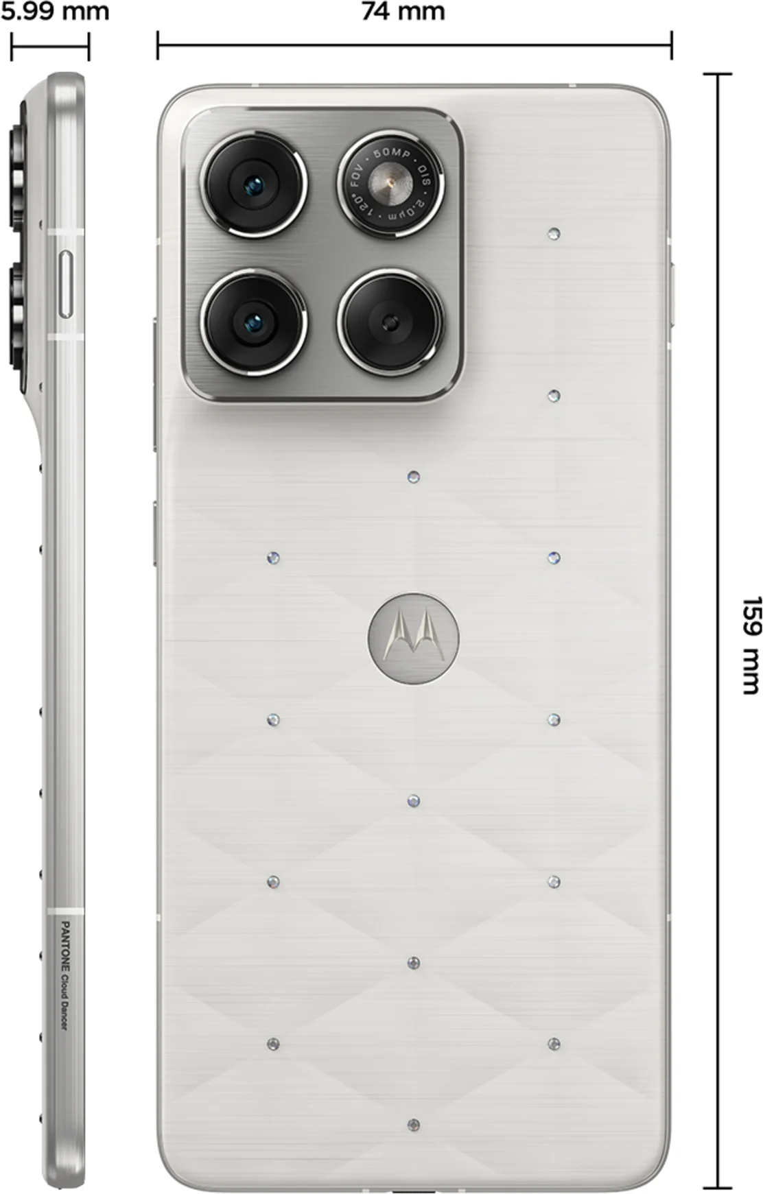 Imagen 5 de Smartphone Motorola Edge 70 8-Core 12GB/512GB 6,67' 5G WiFi Bt NFC USB-C Blanco