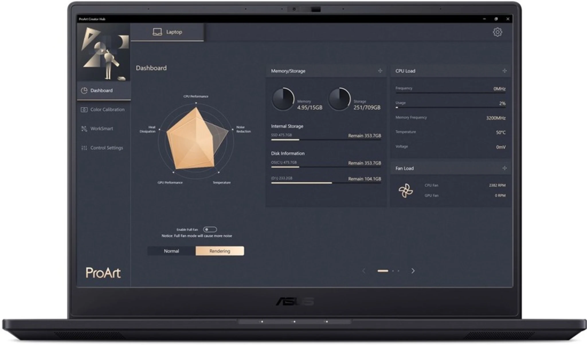 Imagen 14 de Notebook Asus ProArt StudioBook 16 OLED Xeon W-11955M RAM32 SSD1TB 16"Vi6GB W11P