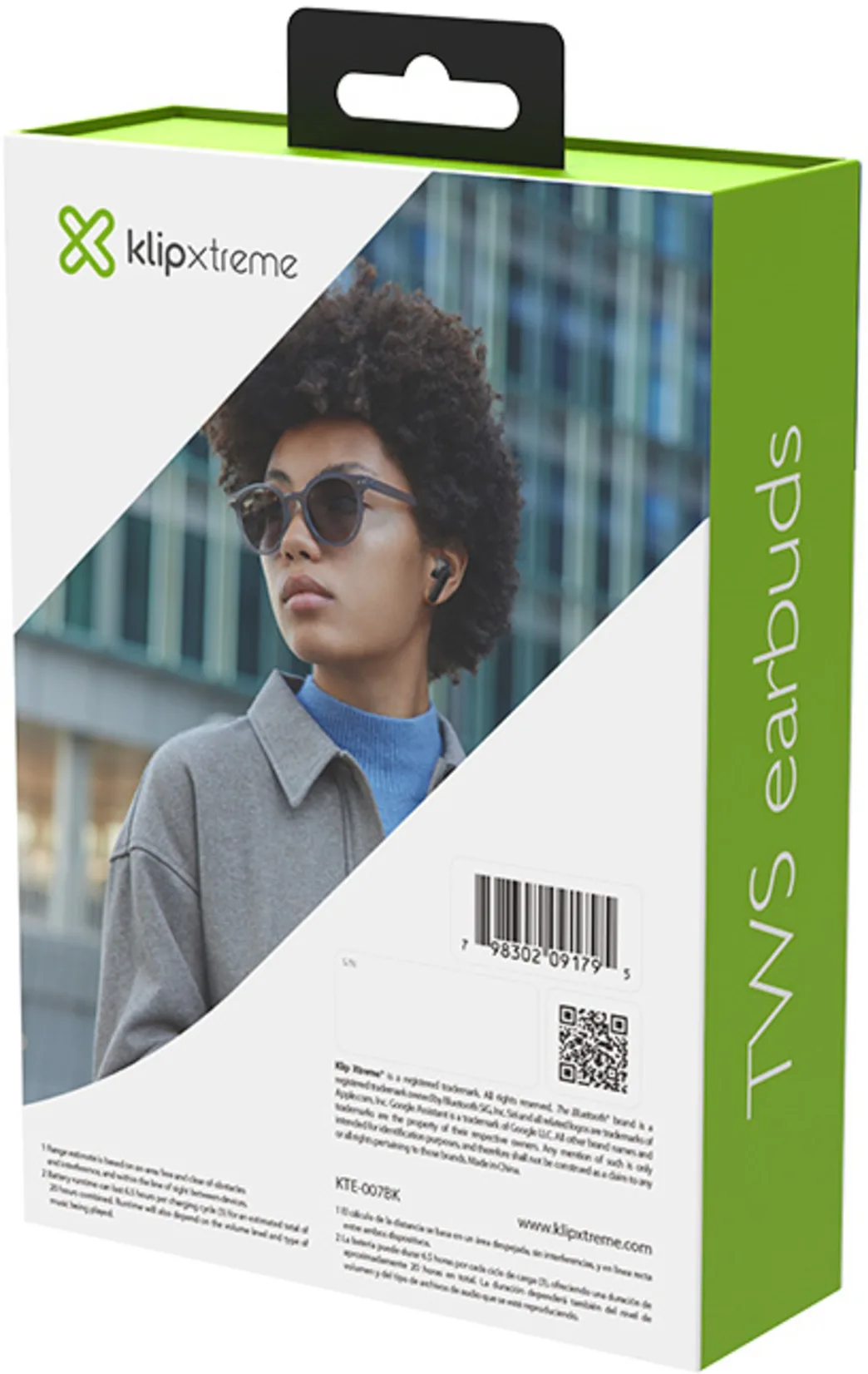 Imagen 6 de Audífonos Inalámbricos KlipX TuneXbuds, InEar c/mic Estuche de Carga BT5.3 Negro