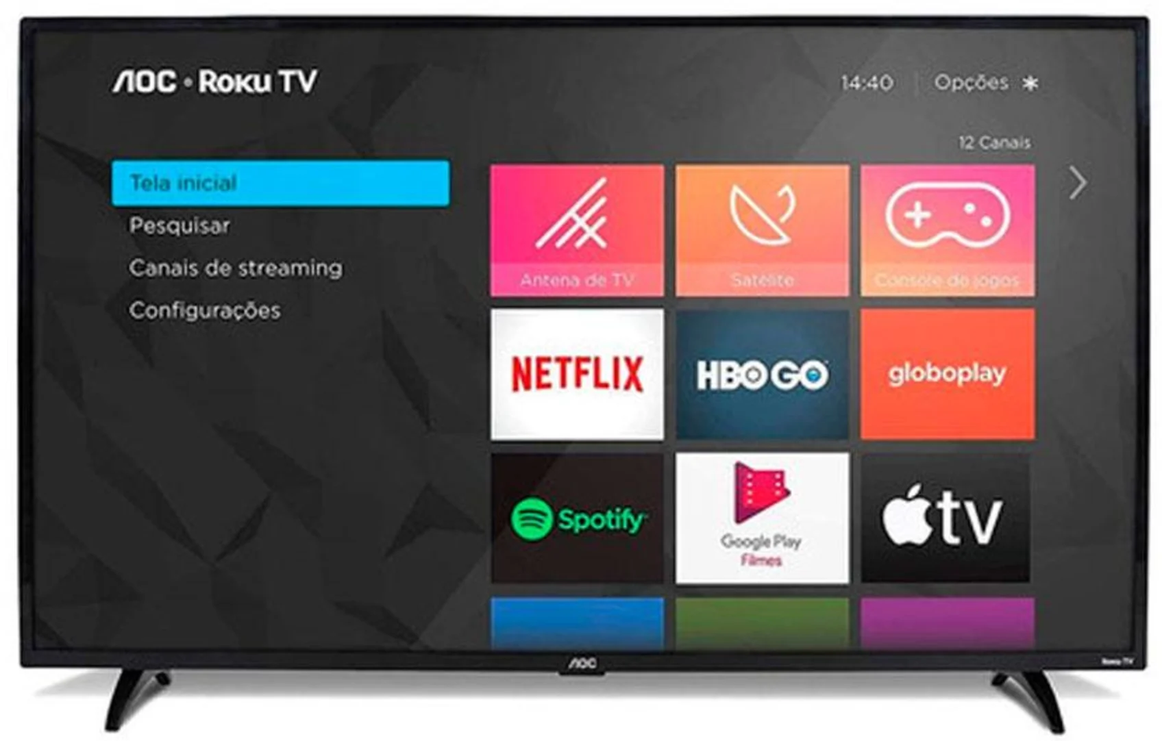 Imagen 1 de Televisor AOC 43S5195 43" LED Full HD SmartTV con RokuTV WiFi 3*HDMI USB RCA