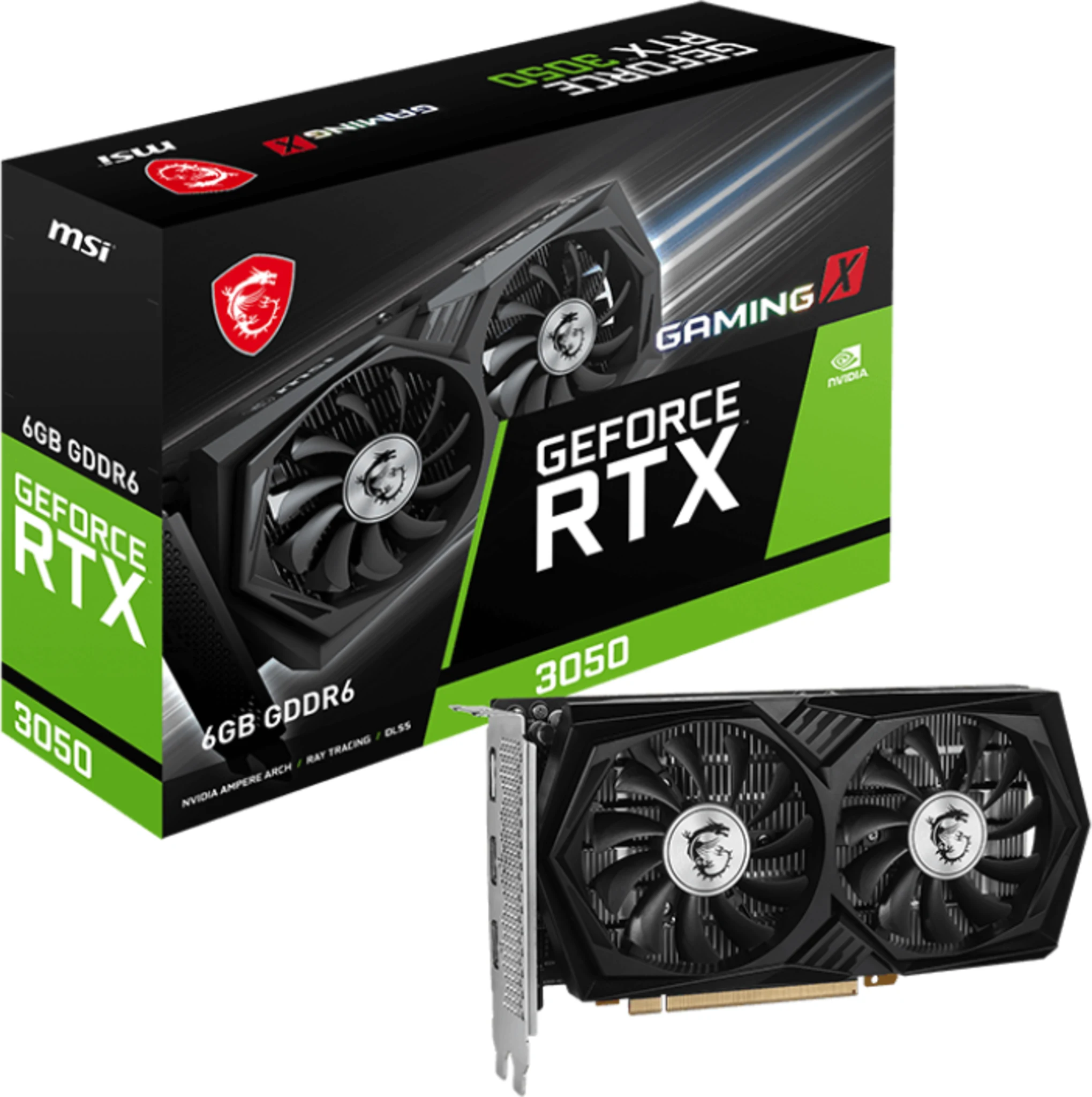 Imagen 0 de MSI GeForce RTX 3050 GAMING X 6G [RTX 3050 GAMING X 6G]