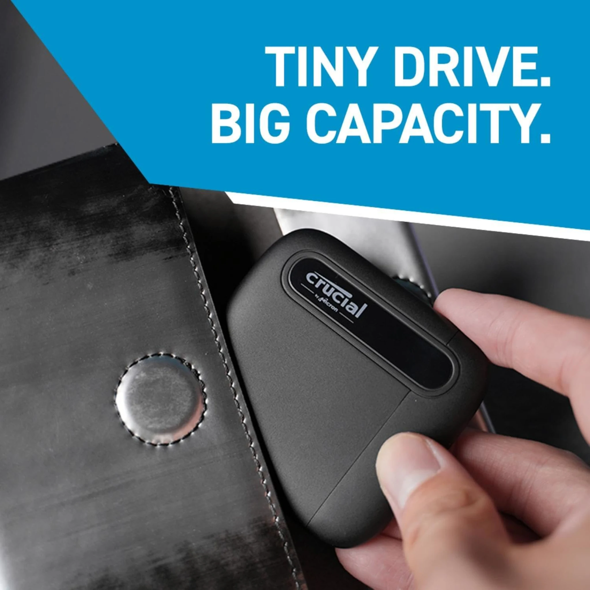 Imagen 10 de Unidad SSD Externo Crucial X6 1TB 2.5" USB-C 3.2 G2 Lec 800MB/s Color Negro