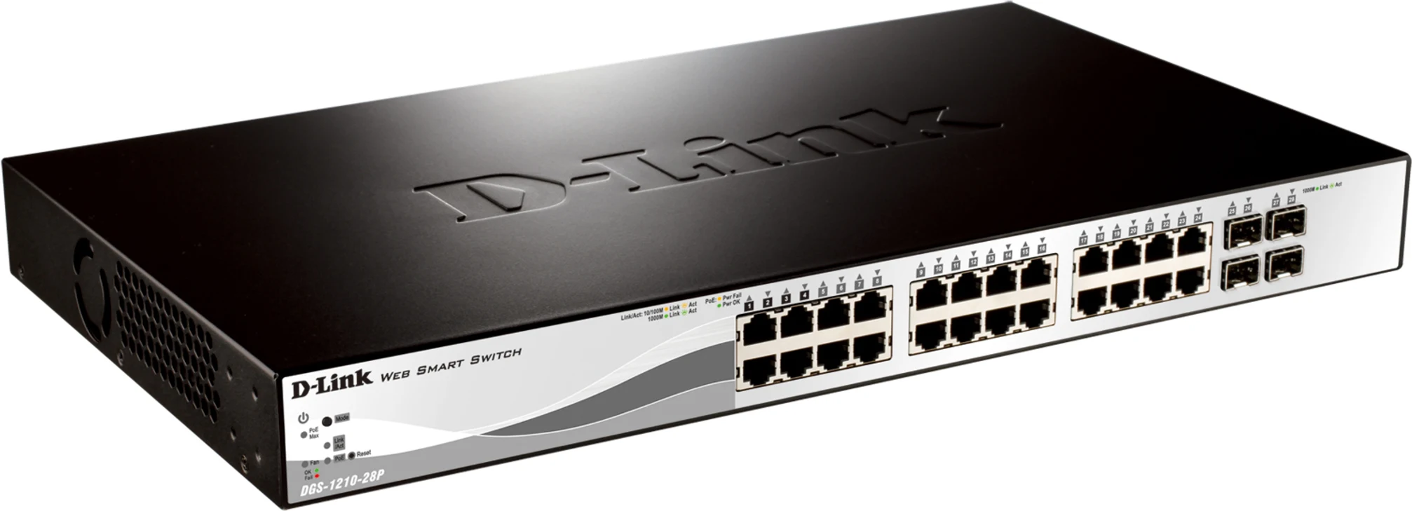 Imagen 1 de Switch D-Link DGS-1210-28 20 Puertos Gestionable - 20 x POE - 4 x POE+ 4 x Expan