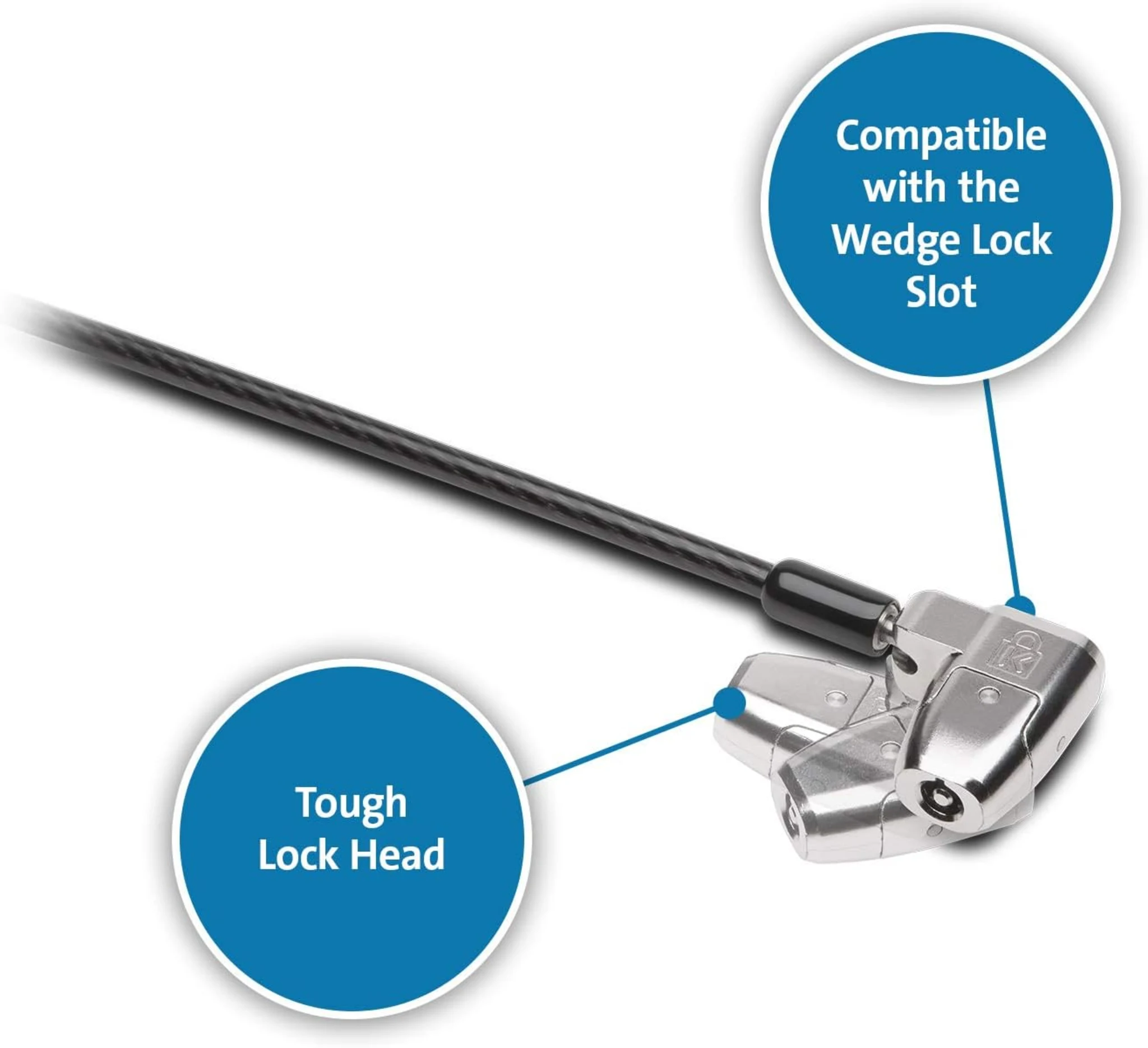 Imagen 1 de Cable de Seguridad ClickSafe 2.0 con Kit Dell N17 Kensington Candado Tipo LLave