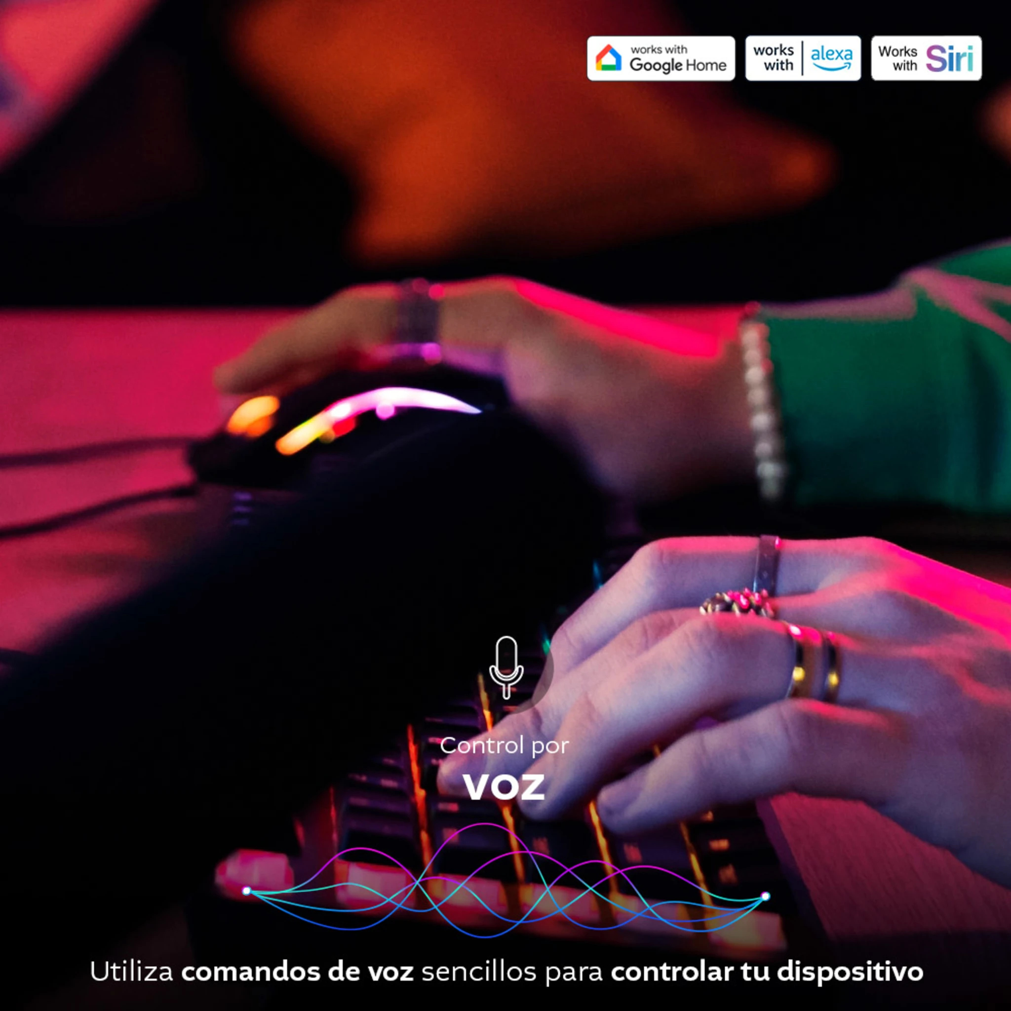 Imagen 4 de Cinta LED Neon Smart Nexxt NHB-S614, LED RGBIC WiFi 5mts Smart Home