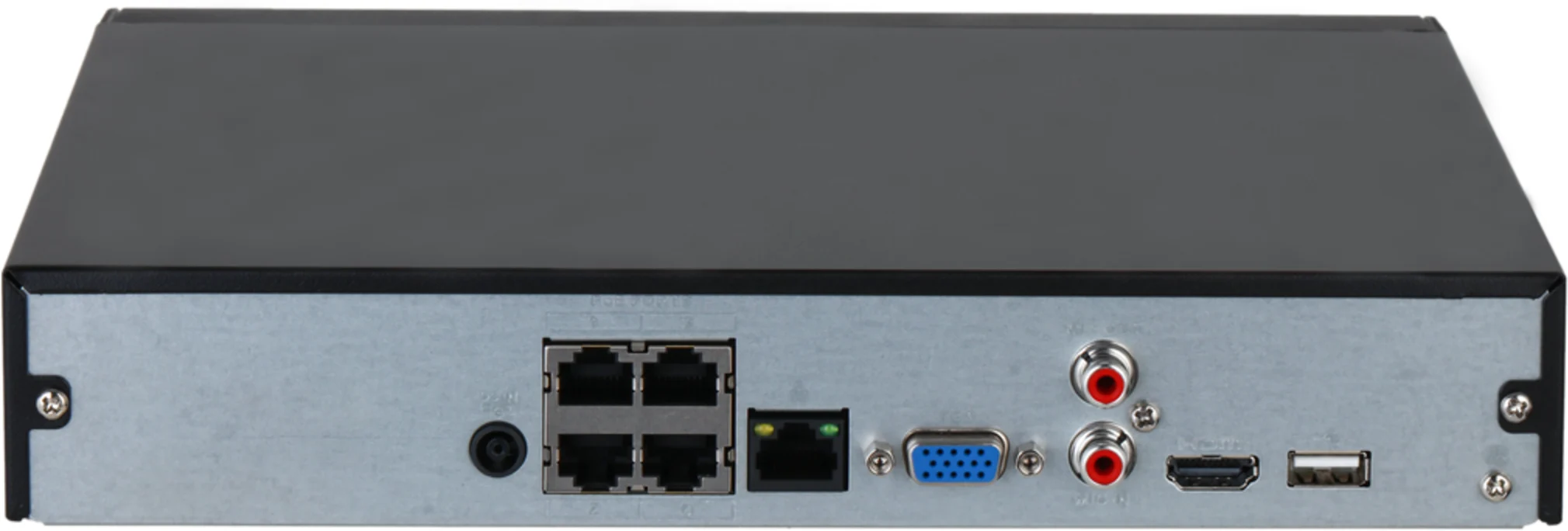 Imagen 1 de DHI-NVR2104HS-P-4KS3. NVR 4Ch Dahua. 4 puertos POE. SMD PLUS. 1HDD de hasta 20TB. Audio In/Out. Alar
