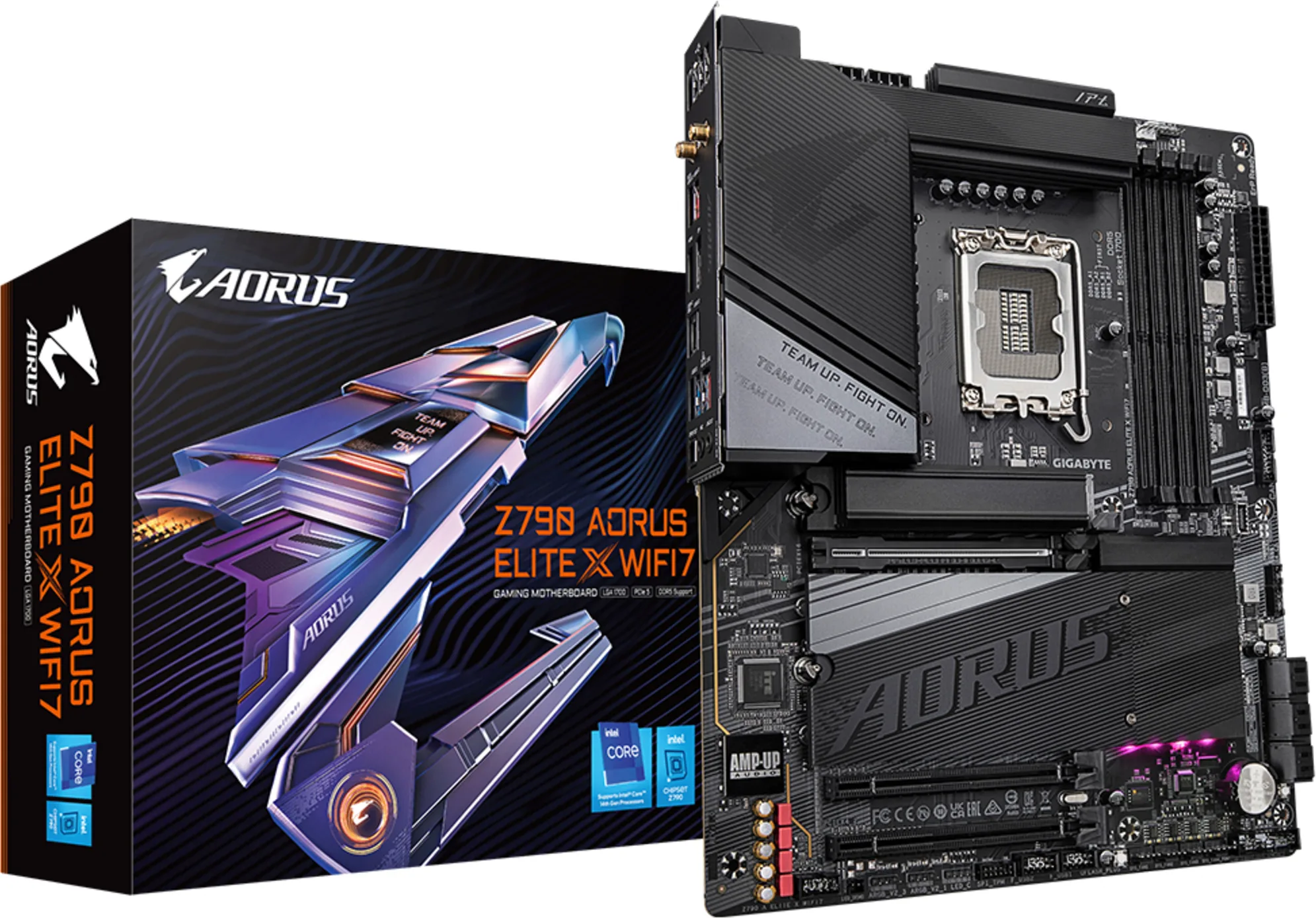 Imagen 0 de Tarjeta Madre Gigabyte Z790 A ELITE X WIFI7 LGA1700 4*DDR5 4*M.2 DP HDMI USB3.2