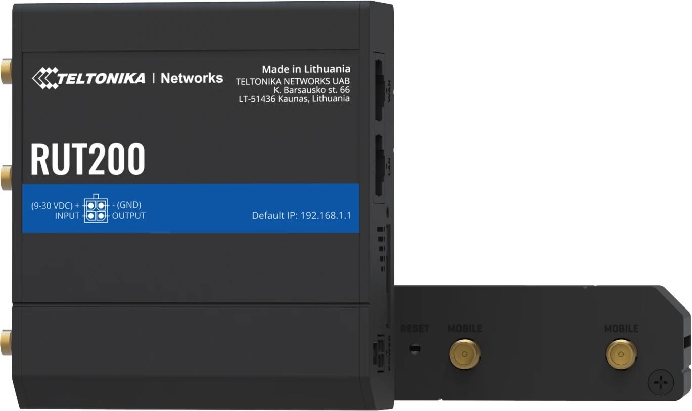 Imagen 0 de Router Celular Industrial Teltonika RUT200, 4G LTE 3G 