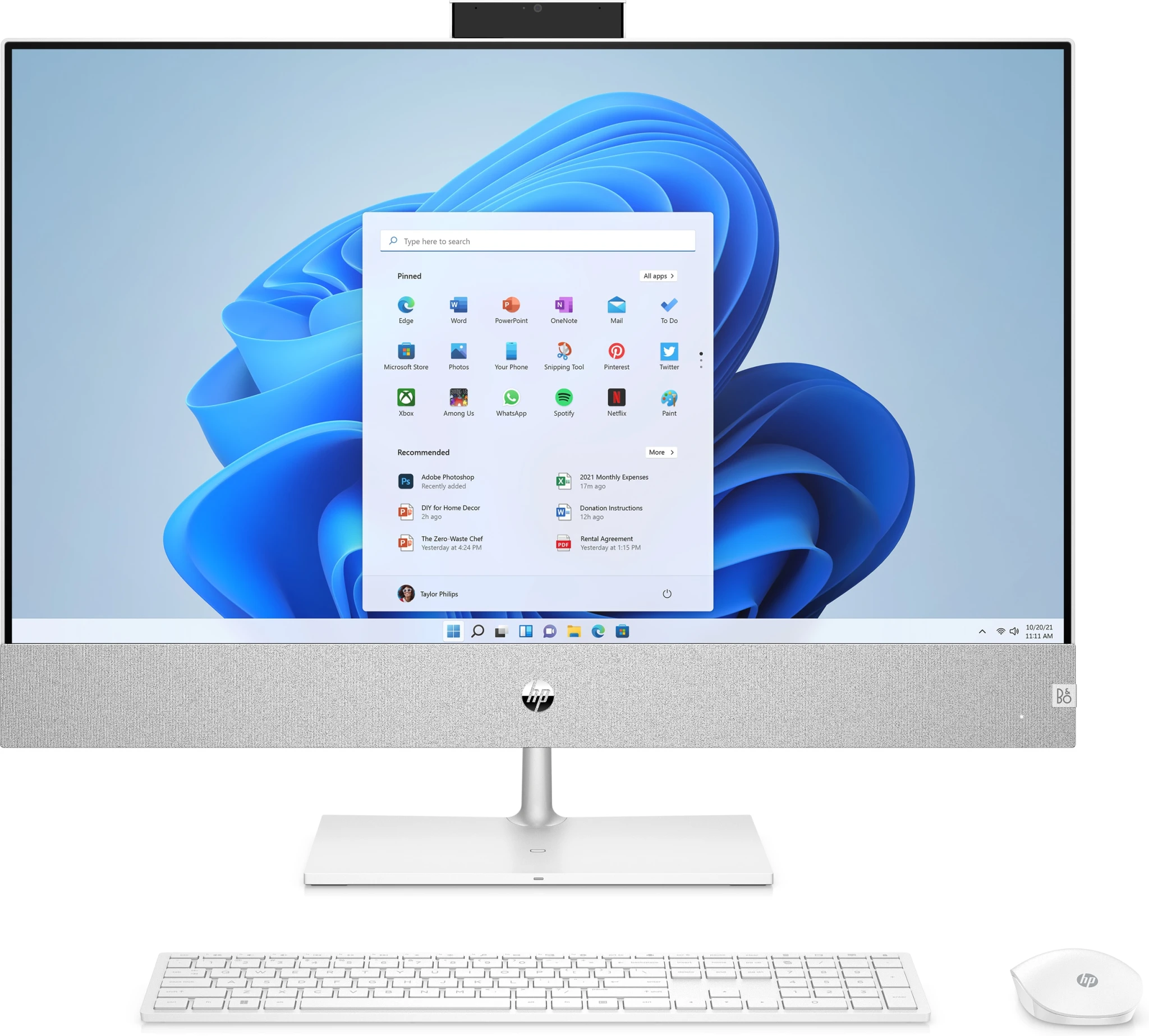 Imagen 0 de Computador HP AIO Pavilion AMD Ryzen 5 5500U RM 16GB SSD 512GB 27" W11H