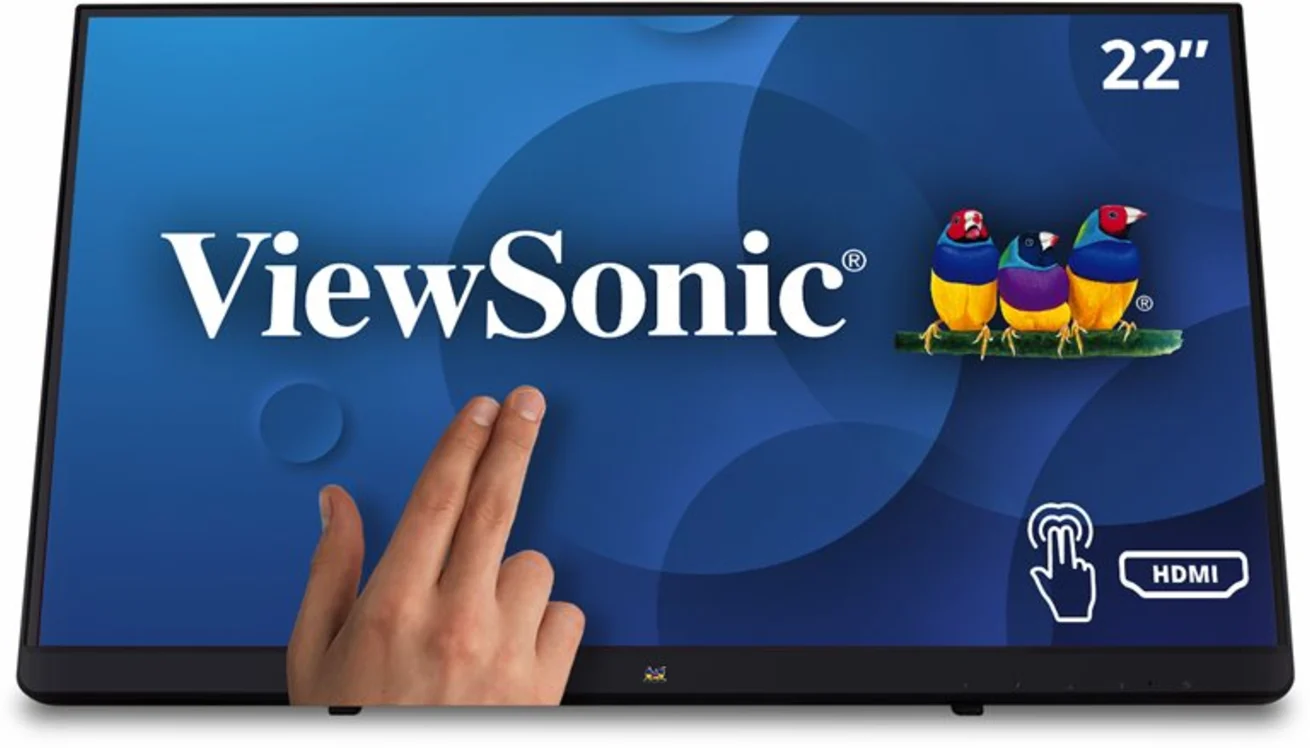 Imagen 2 de Monitor Touch Viewsonic TD2230 FHD 22" 1920x1080 HDMI DisplayPort VGA USB VESA