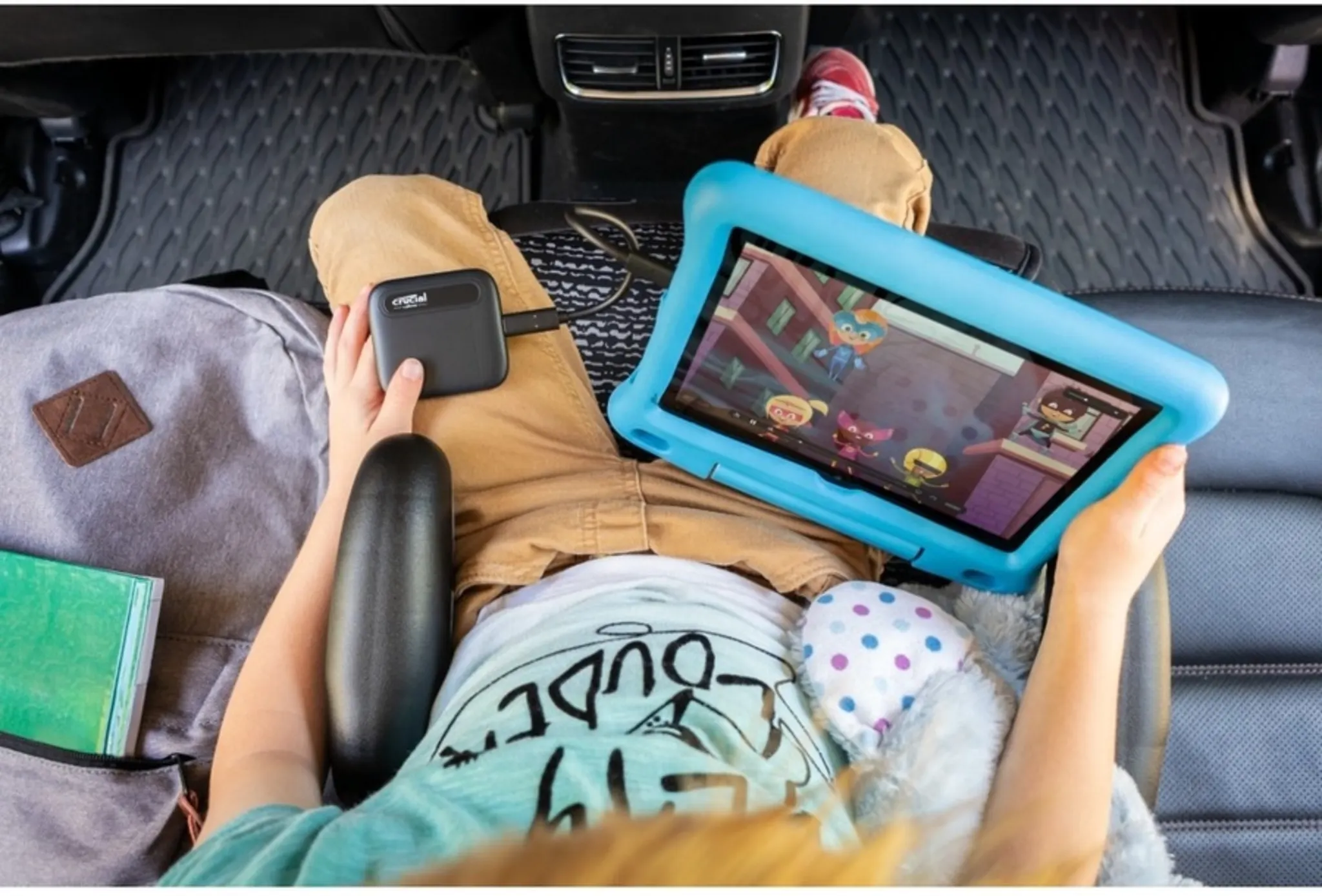 Imagen 2 de Unidad SSD Externo Crucial X6 1TB 2.5" USB-C 3.2 G2 Lec 800MB/s Color Negro