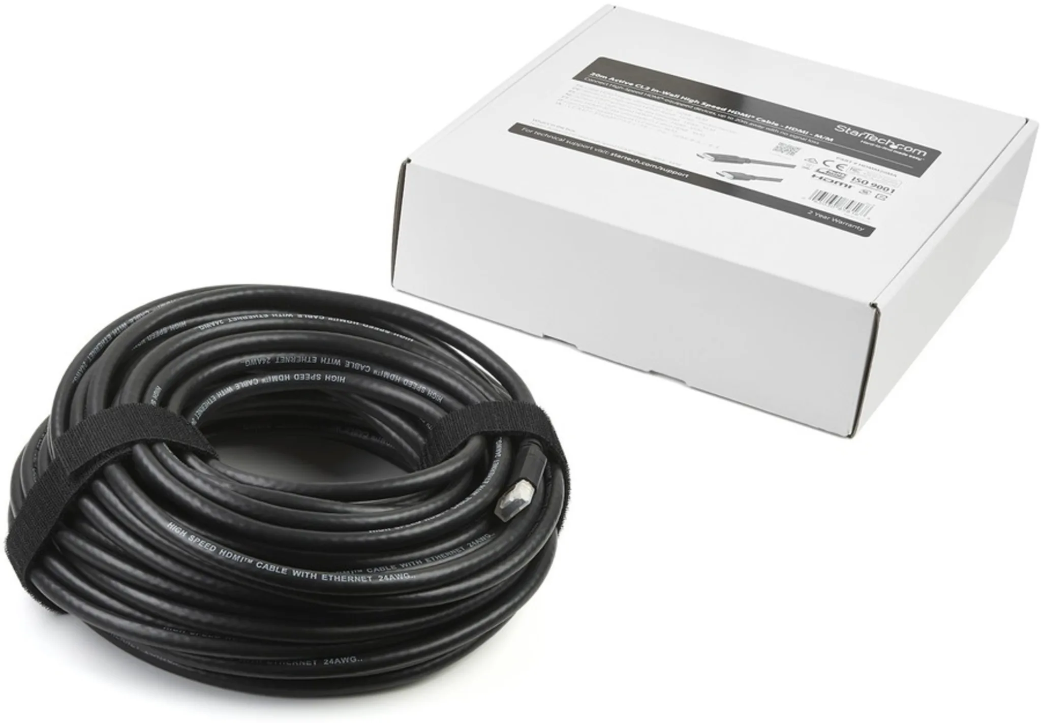 Imagen 2 de Cable HDMI M/M Alta Velocidad activo 20Mt CL2 28AWG UltraHD 4Kx2K Instalac Pared