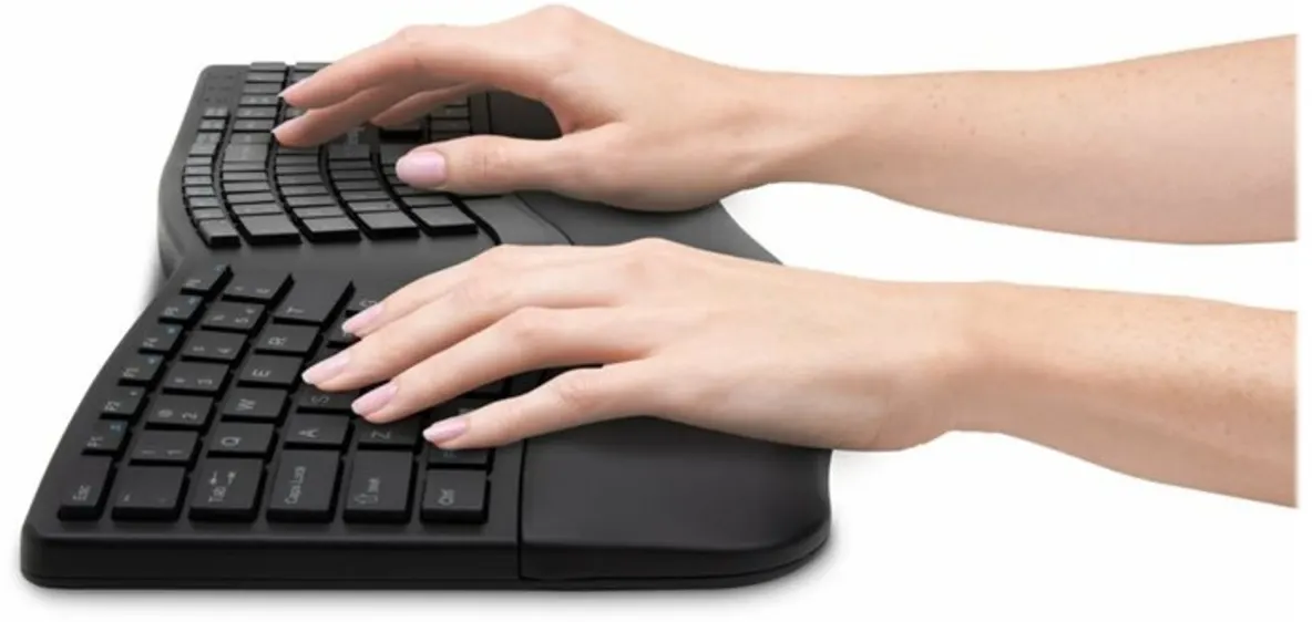 Imagen 17 de Kit Teclado Mouse Inalámbrico Ergonómico Kensington Pro Fit Ergo Bluetooth Negro