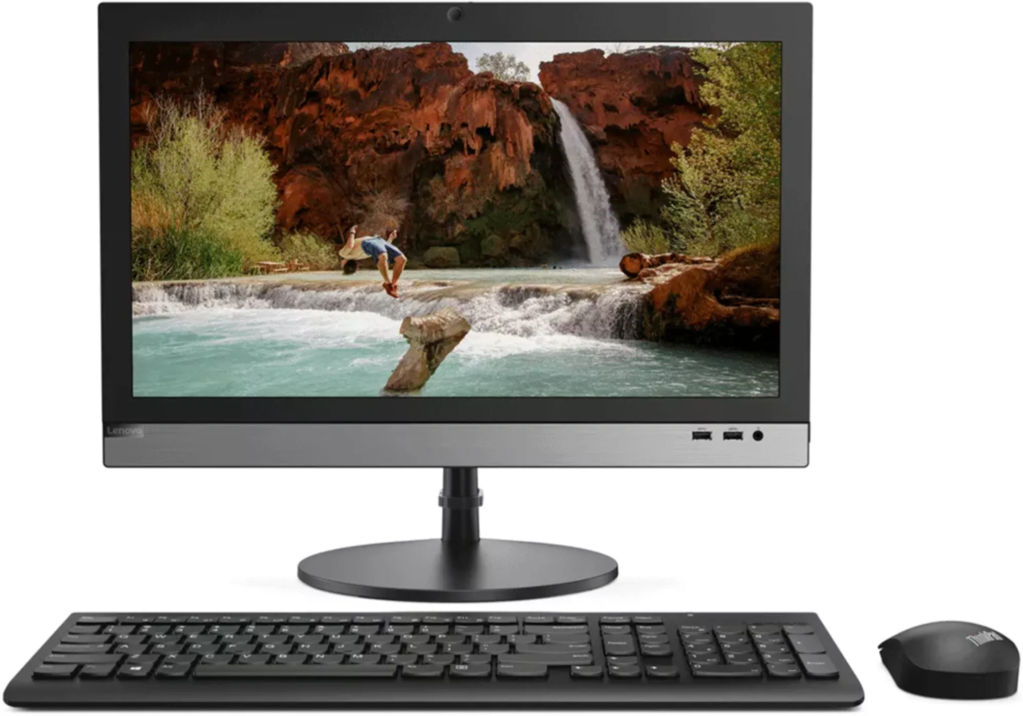 Imagen 0 de Computador Lenovo AIO V330-20ICB I3-9100 RAM 4GB DDR4 HDD 1TB 19.5" DVD FreeDOS