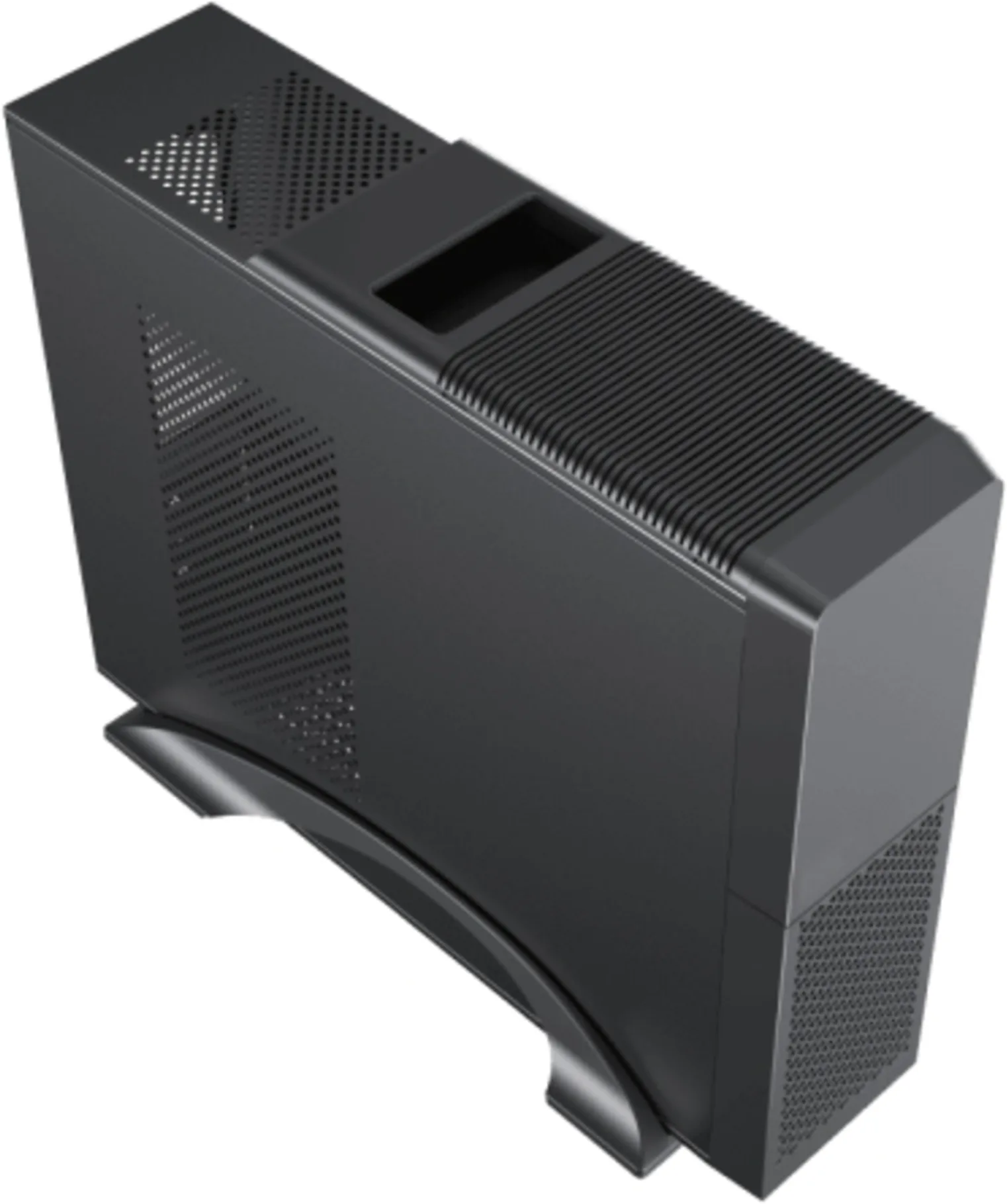 Imagen 2 de Gabinete PC Clio S-613 Fuente 600W Micro ATX Mini-ITX USB 3.0*1 USB-C*1 Negro