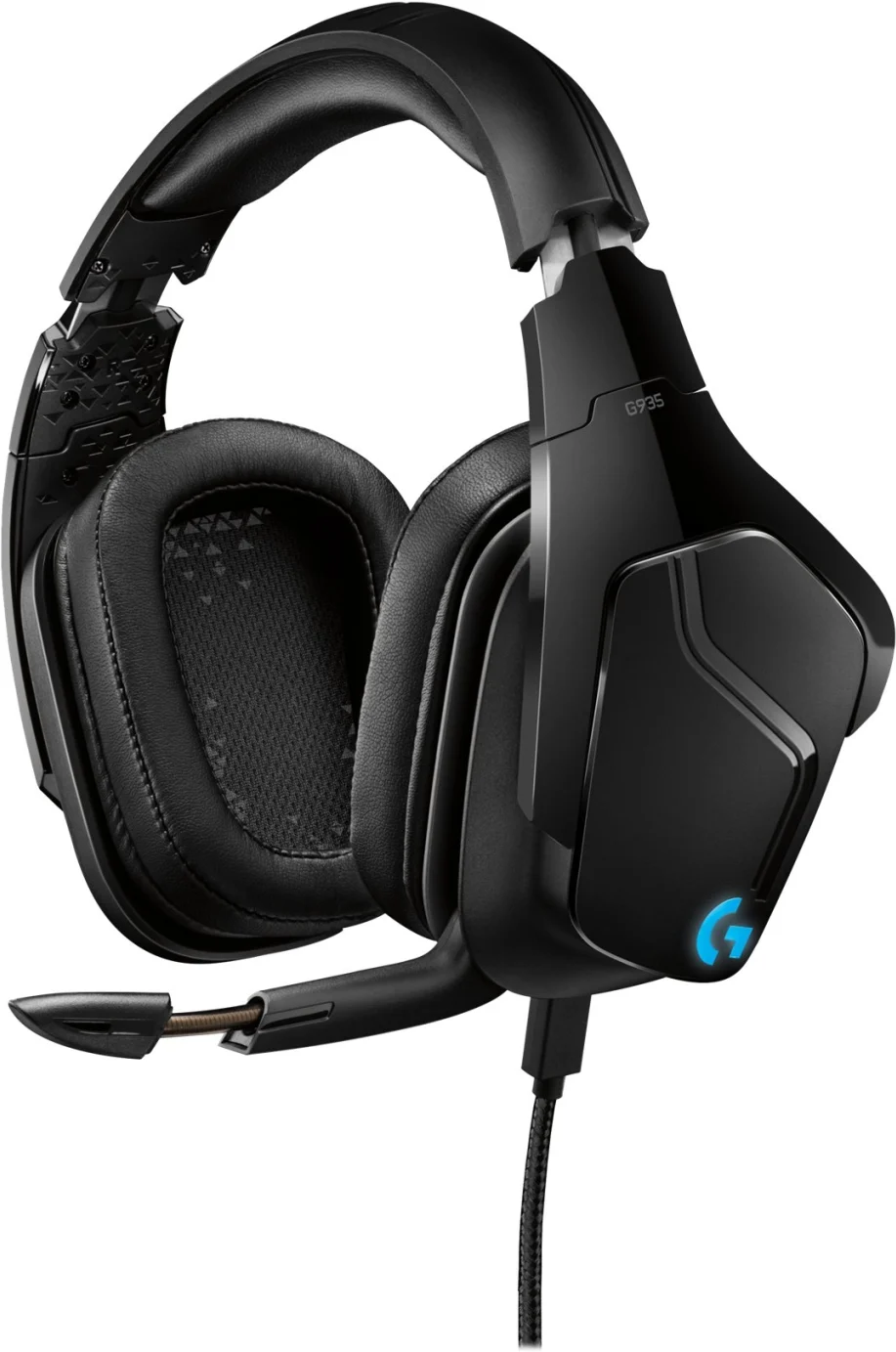 Imagen 8 de Audífonos Gamer Inalámbricos Logitech G935 RGB LightSync 7.1 DTS c/Mic Negro