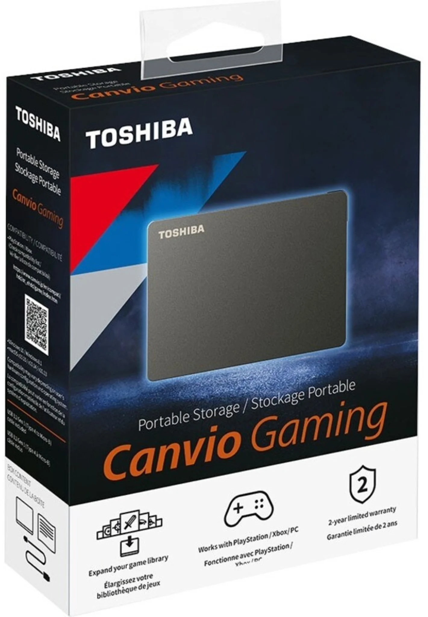Imagen 0 de Disco Duro Externo Toshiba Canvio Gaming 1TB 2.5" 5400rpm USB-C Le5000MB/sEsc480