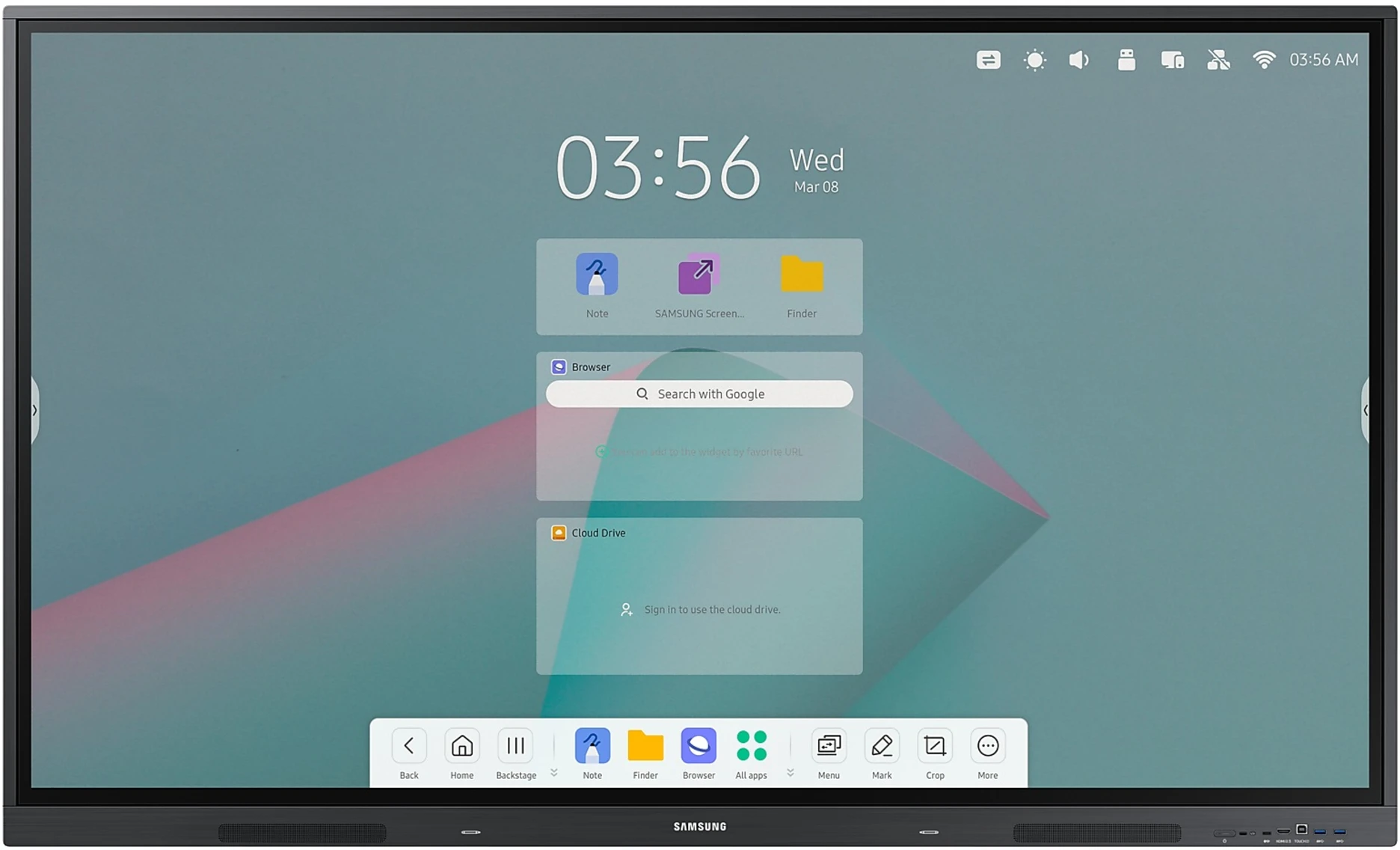 Imagen 0 de Pizarra Interactiva Samsung Flip Android 75" ADS 3840*2160 HDMI USB RJ45 BT WIFI