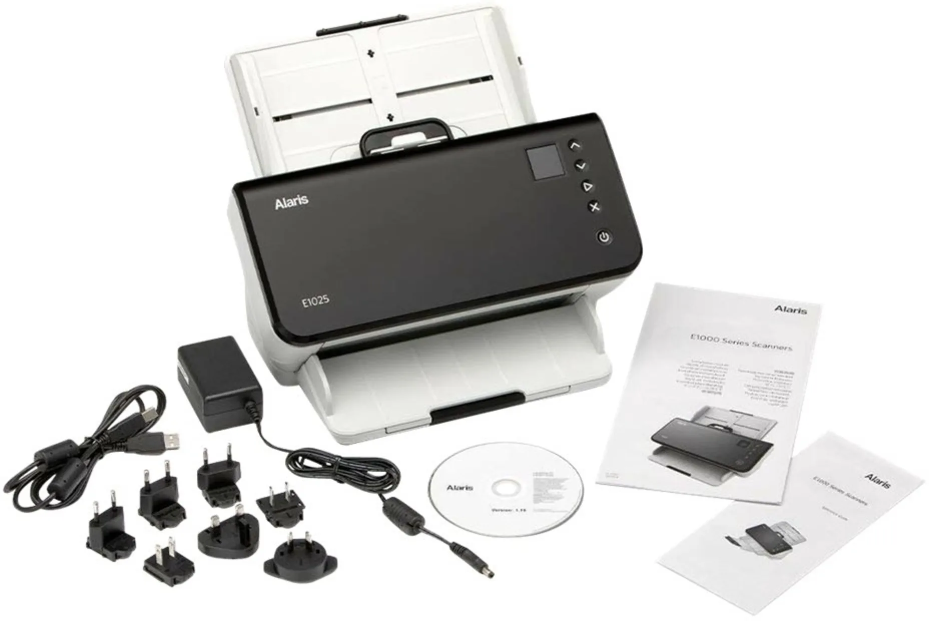 Imagen 6 de Kodak E1025 - Escáner de documentos - CIS dual - a dos caras - 216 x 3000 mm - 600 ppp - hasta 25 ppm (mono) / hasta 25 ppm (color) - Alimentador automático de documentos (ADF) (80 hojas) - hasta 3000 exploraciones por día - USB 2.0