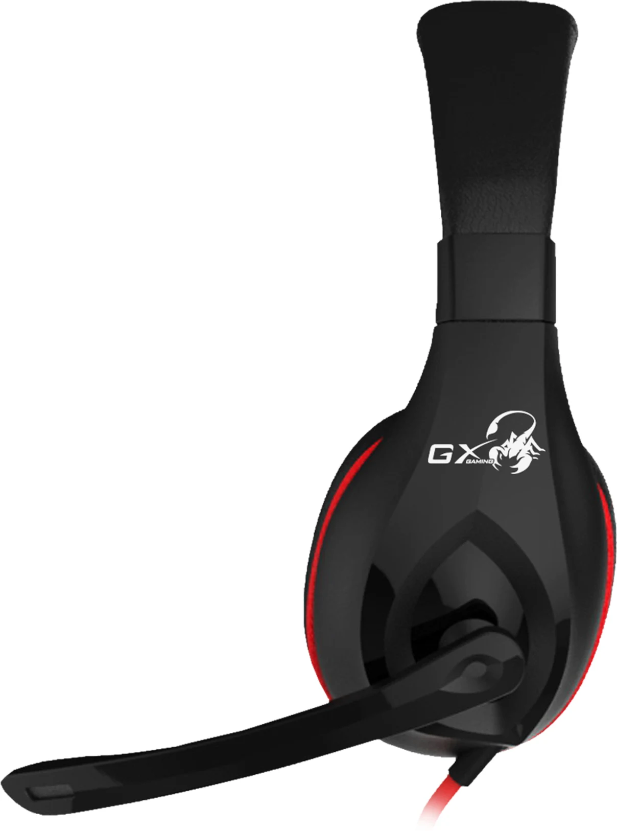 Imagen 1 de Audífonos Gamer Genius HS-G660 Alámbrico 3.5mm Cable 2 metros Negro con Rojo