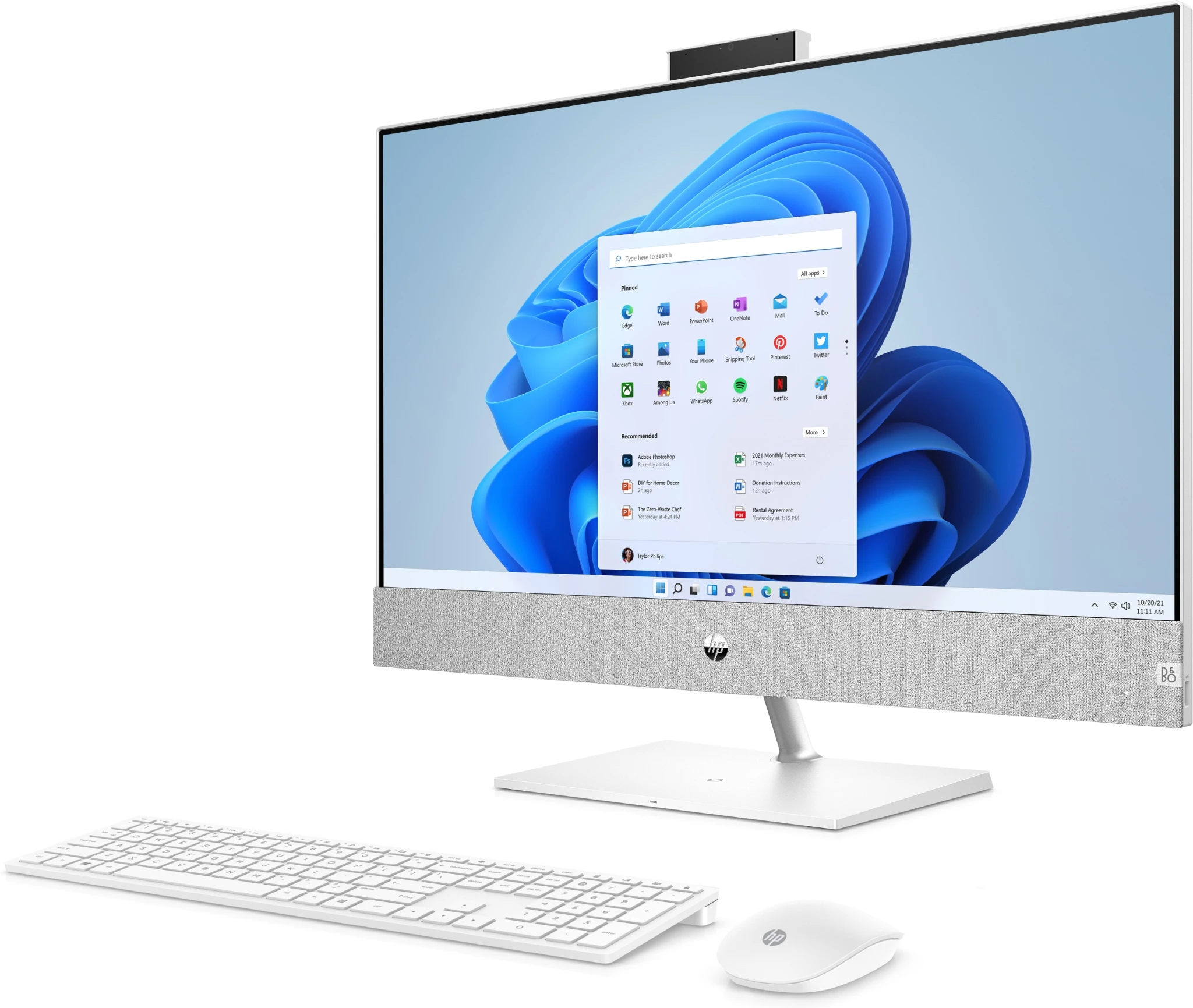 Imagen 6 de Computador HP AIO Pavilion AMD Ryzen 5 5500U RM 16GB SSD 512GB 27" W11H