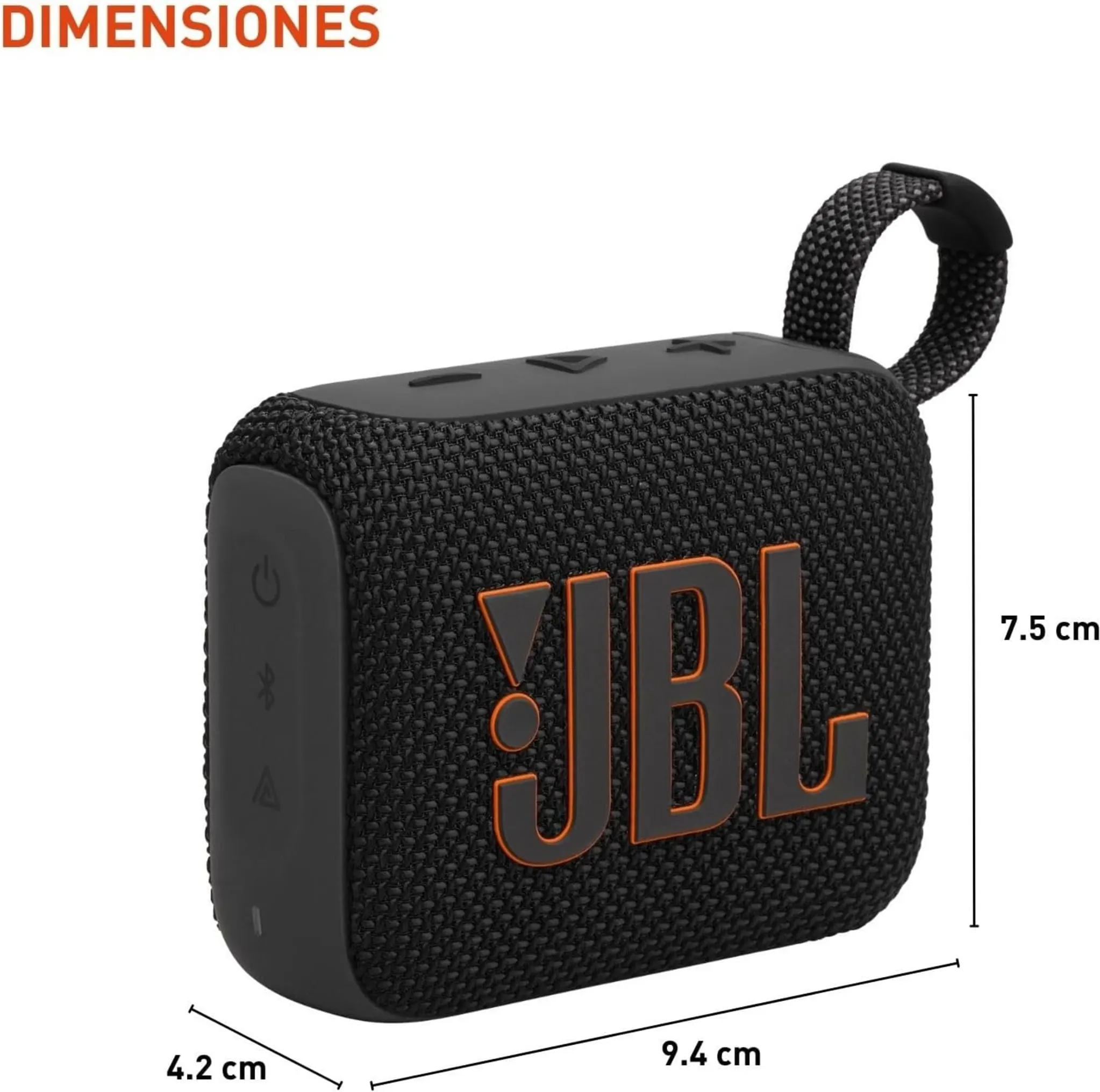 Imagen 2 de Parlante Portátil Inalámbricos JBL Go4, 4.2W Bluetooth IPXIP67 Color Negro