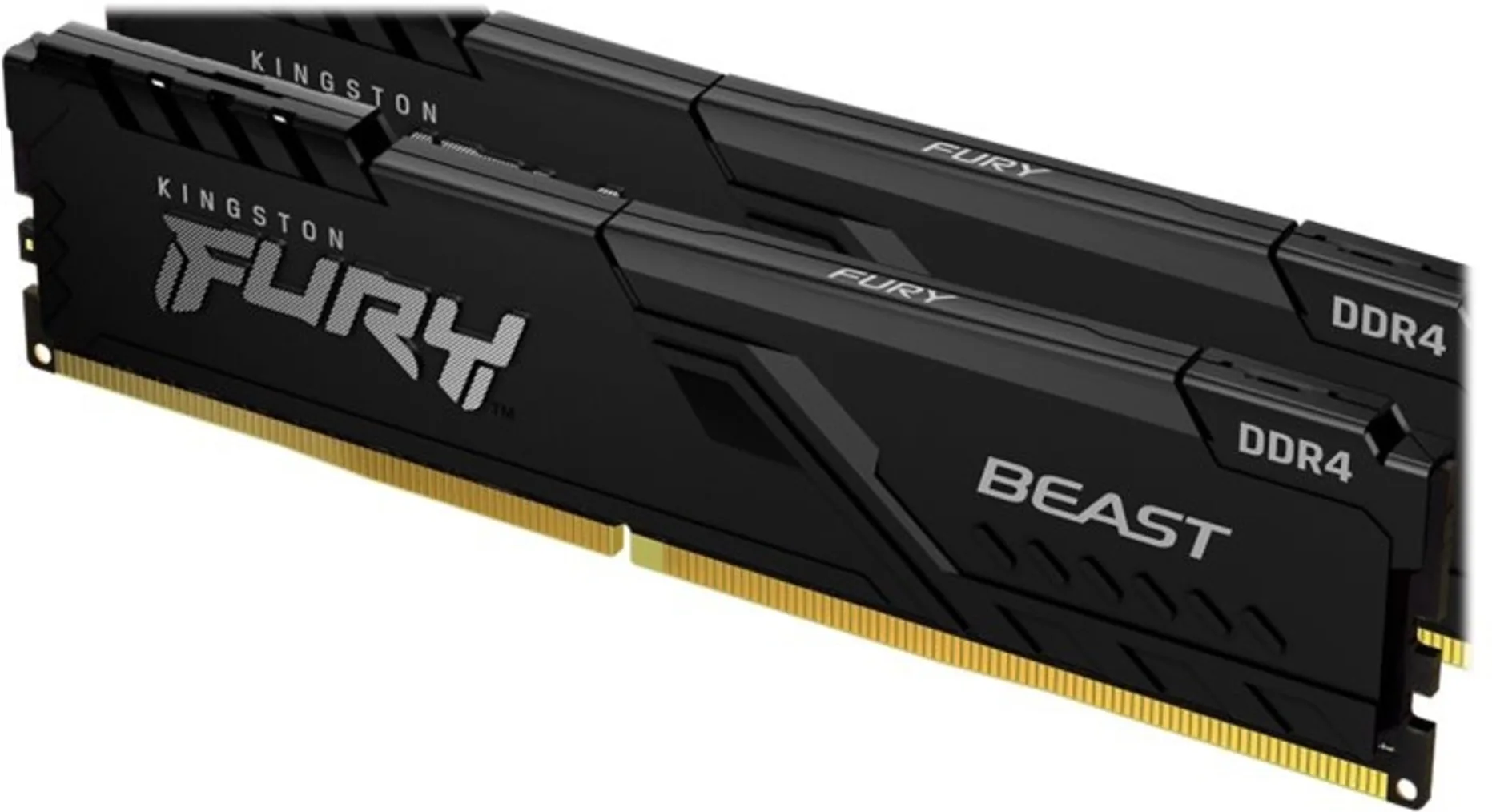Imagen 2 de Memoria RAM 4GB DDR4 3200MHz DIMM CL16 Non-ECC 1.35V 288p - KingstonFuryBeast Bl