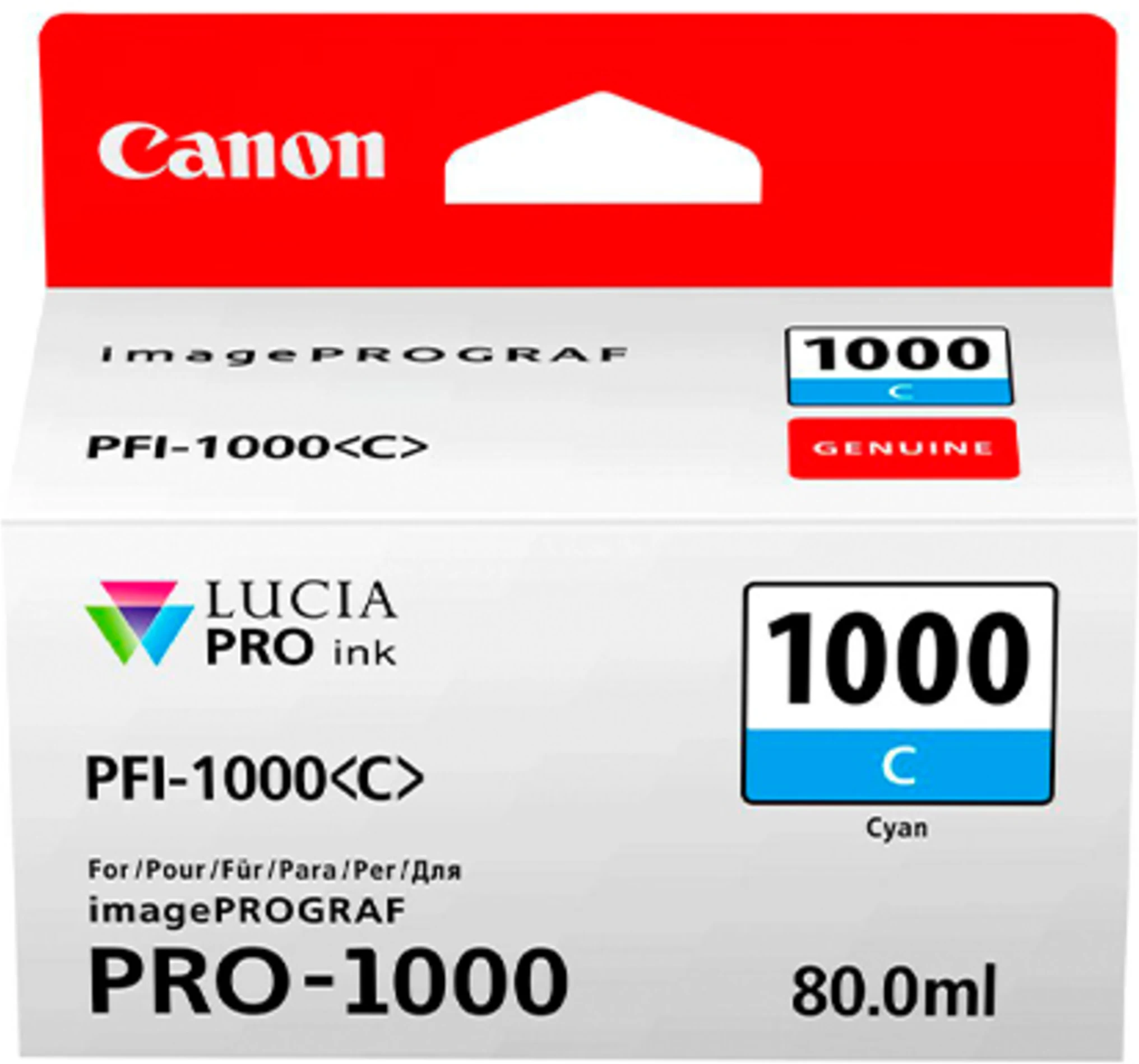 Imagen 0 de Canon PFI-1000C (Cyan) [0547C003]