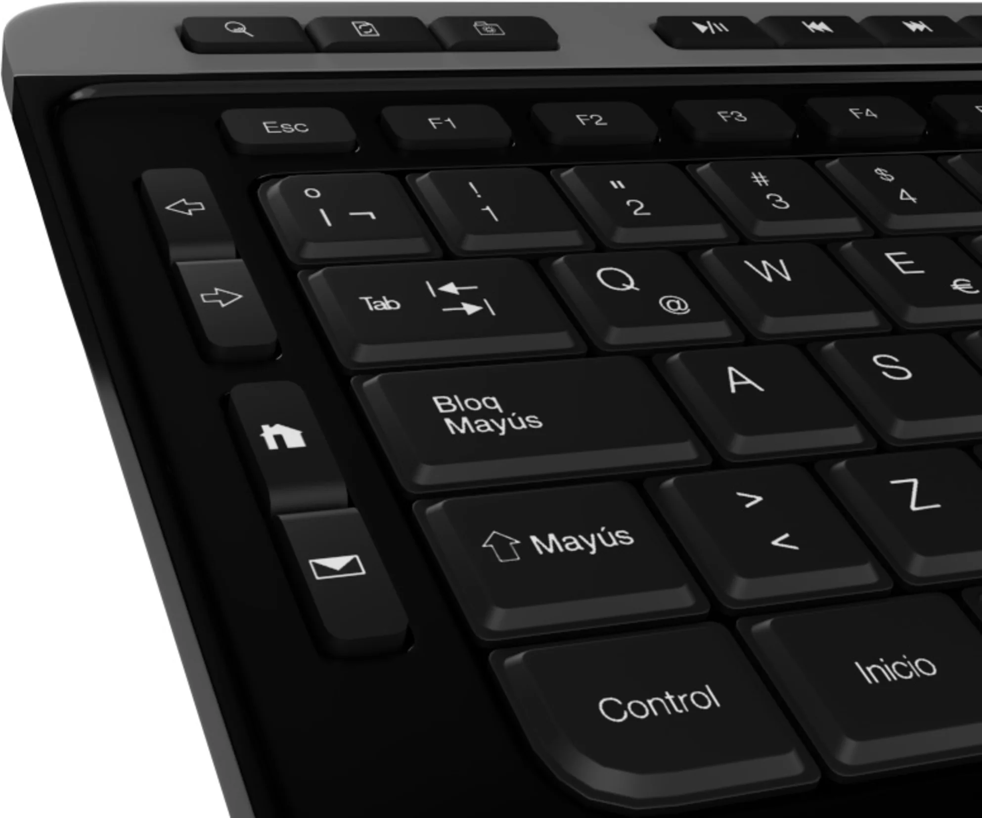 Imagen 4 de Kit Teclado Mouse Inalámbrico KlipX KBK-520, Slim Reep USB 2.4GHz Color Negro