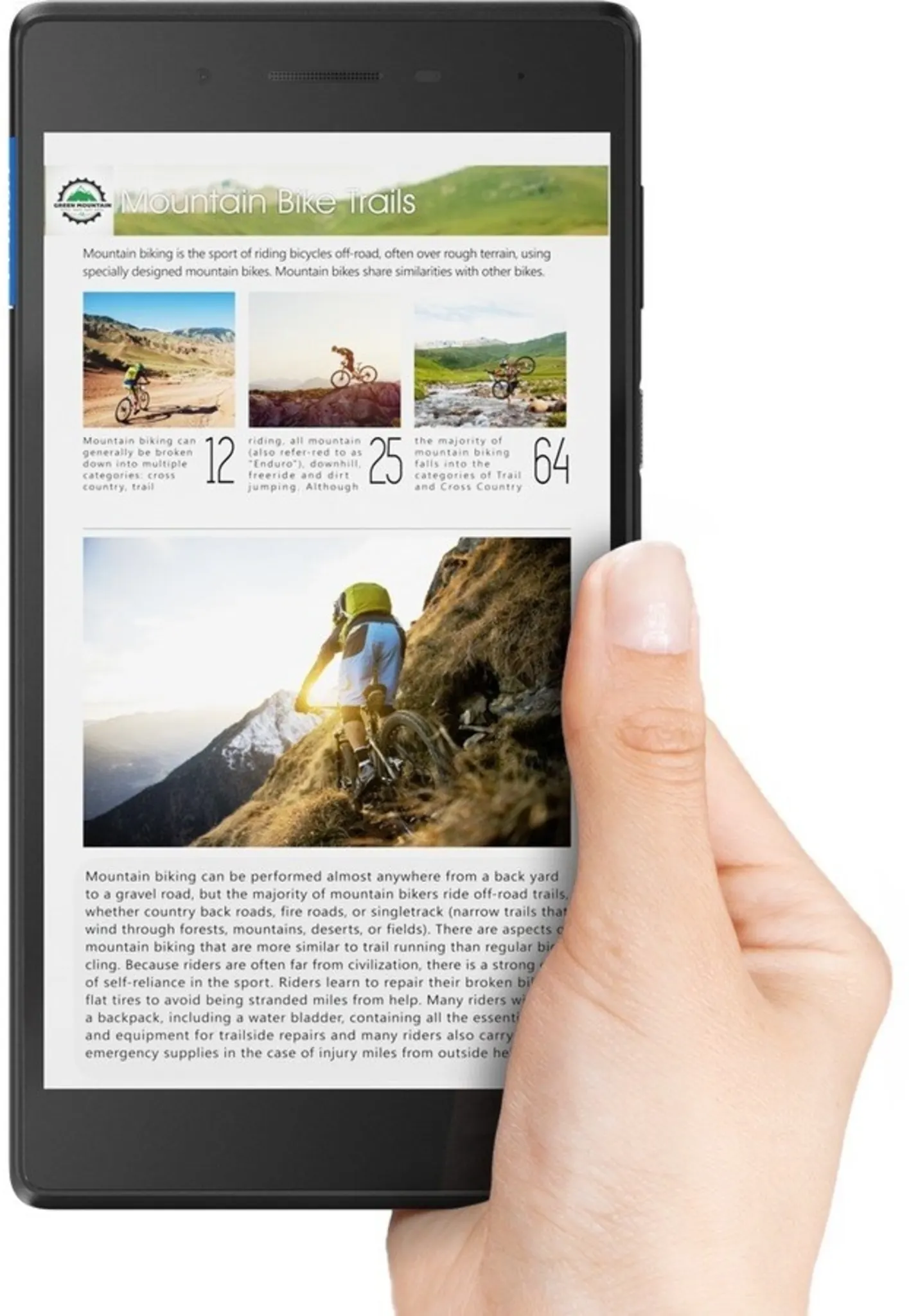 Imagen 5 de Tablet Lenovo Tab7 Essential MediaTek 64-b Quad Core RAM1GB 7"3G Android Nougat