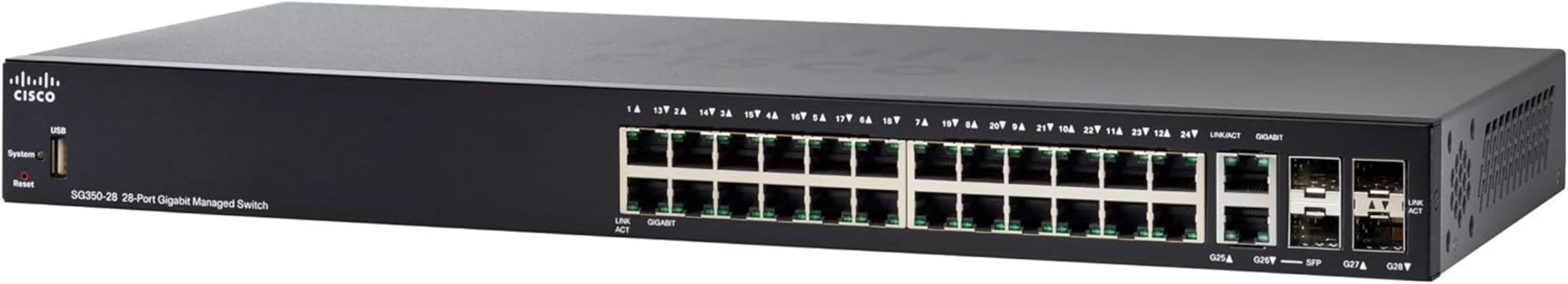 Imagen 0 de Switch Cisco SG350-28 28-port Gigabit Managed Switch Gestionado