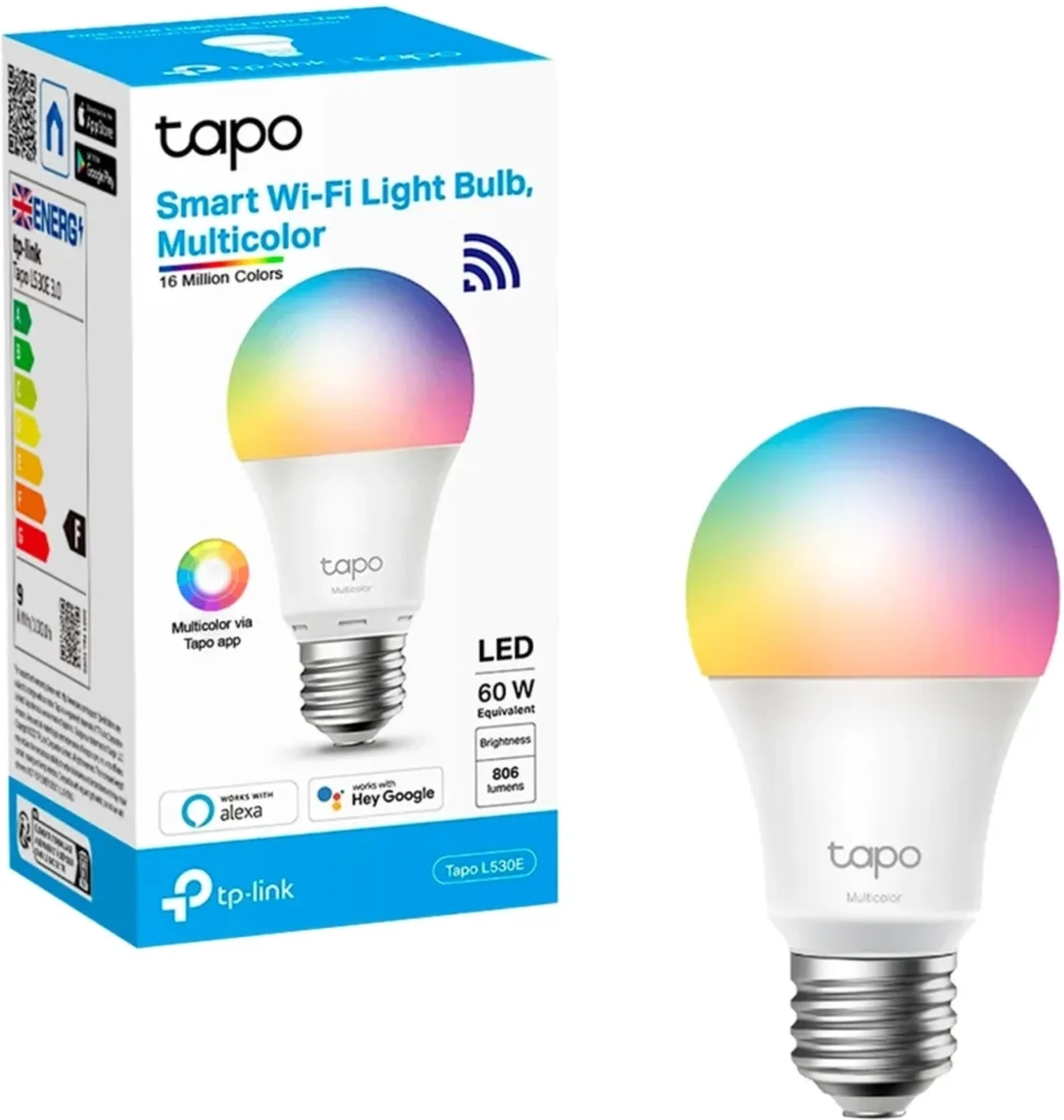 Imagen 0 de Tapo L530E. Bombilla LED Inteligente RGB Multicolor Tapo