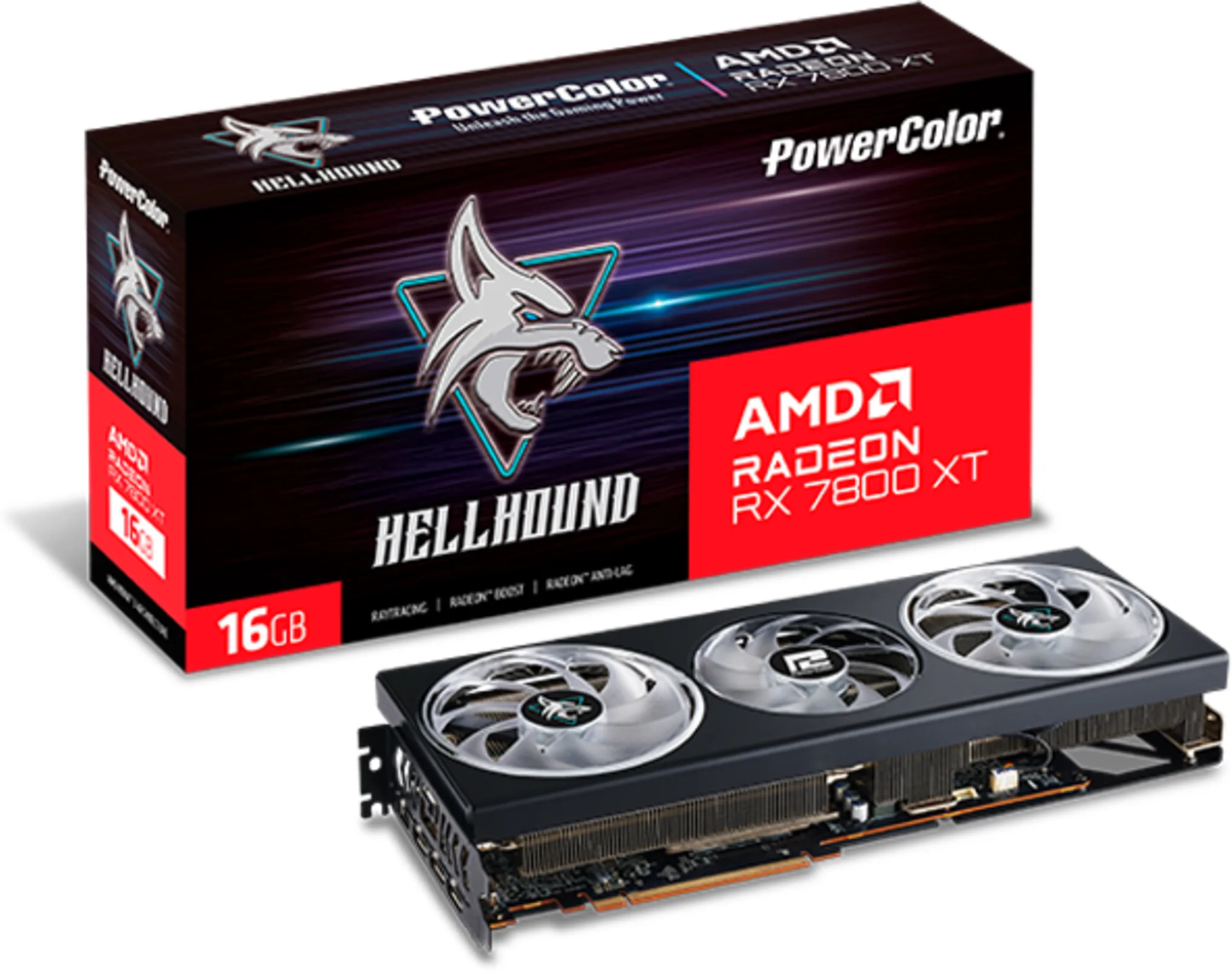 Imagen 0 de PowerColor Radeon RX 7800 XT Hellhound 16GB [RX 7800 XT 16G-L/OC]