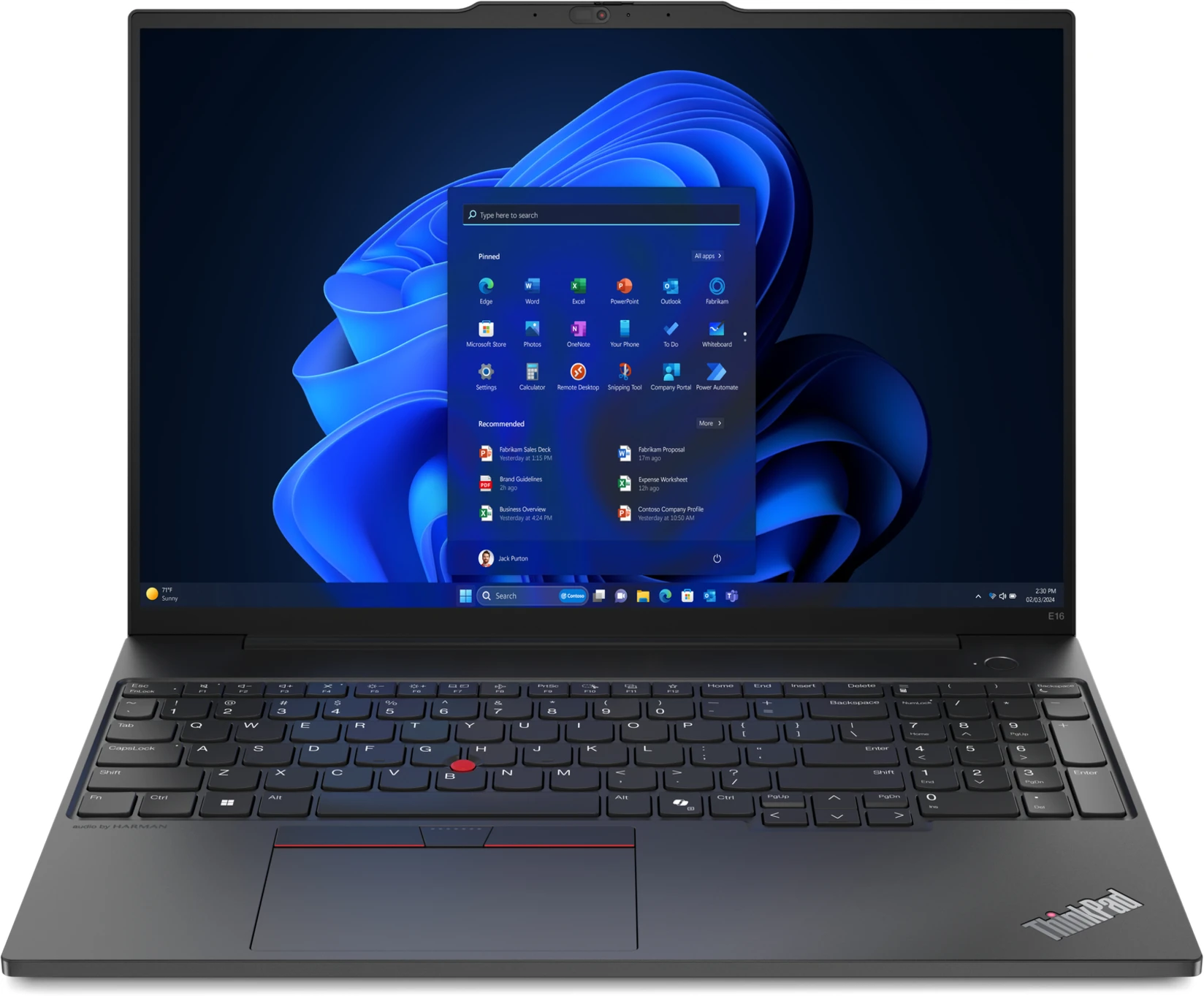 Imagen 0 de Notebook Lenovo ThinkPad E16 Gen2 Ultra 5 125U RAM 16GB SSD 512GB 16" W11P